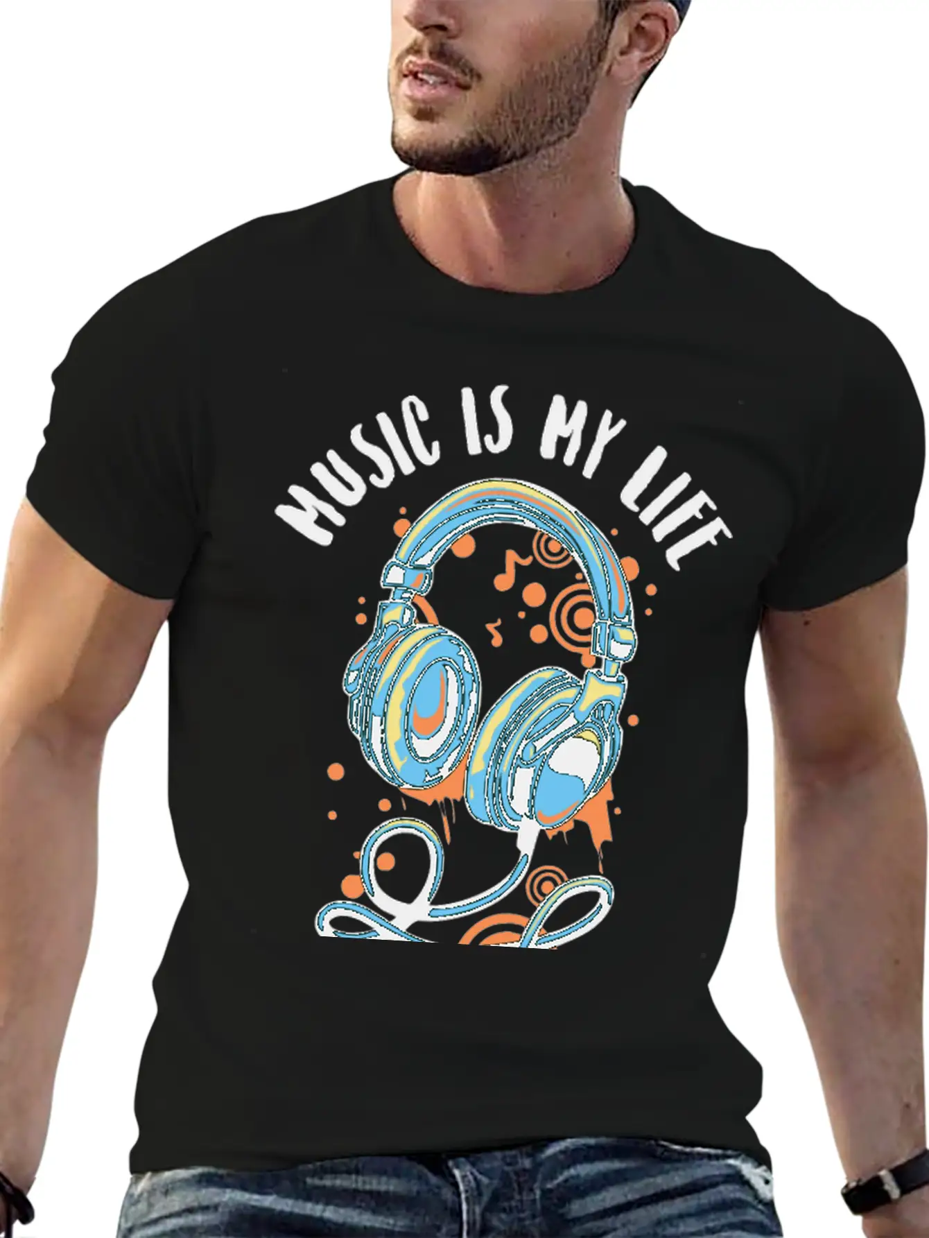 Music Life Style Essential Cotton Tee For Daily Outfits ¨C Unisex Style