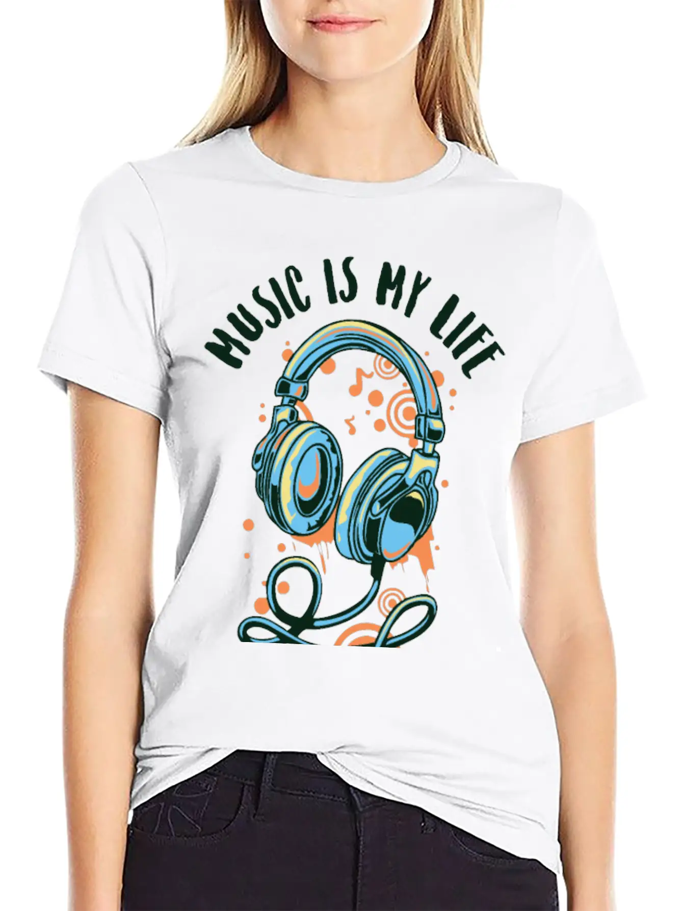 Music Life Style Essential Cotton Tee For Daily Outfits ¨C Unisex Style