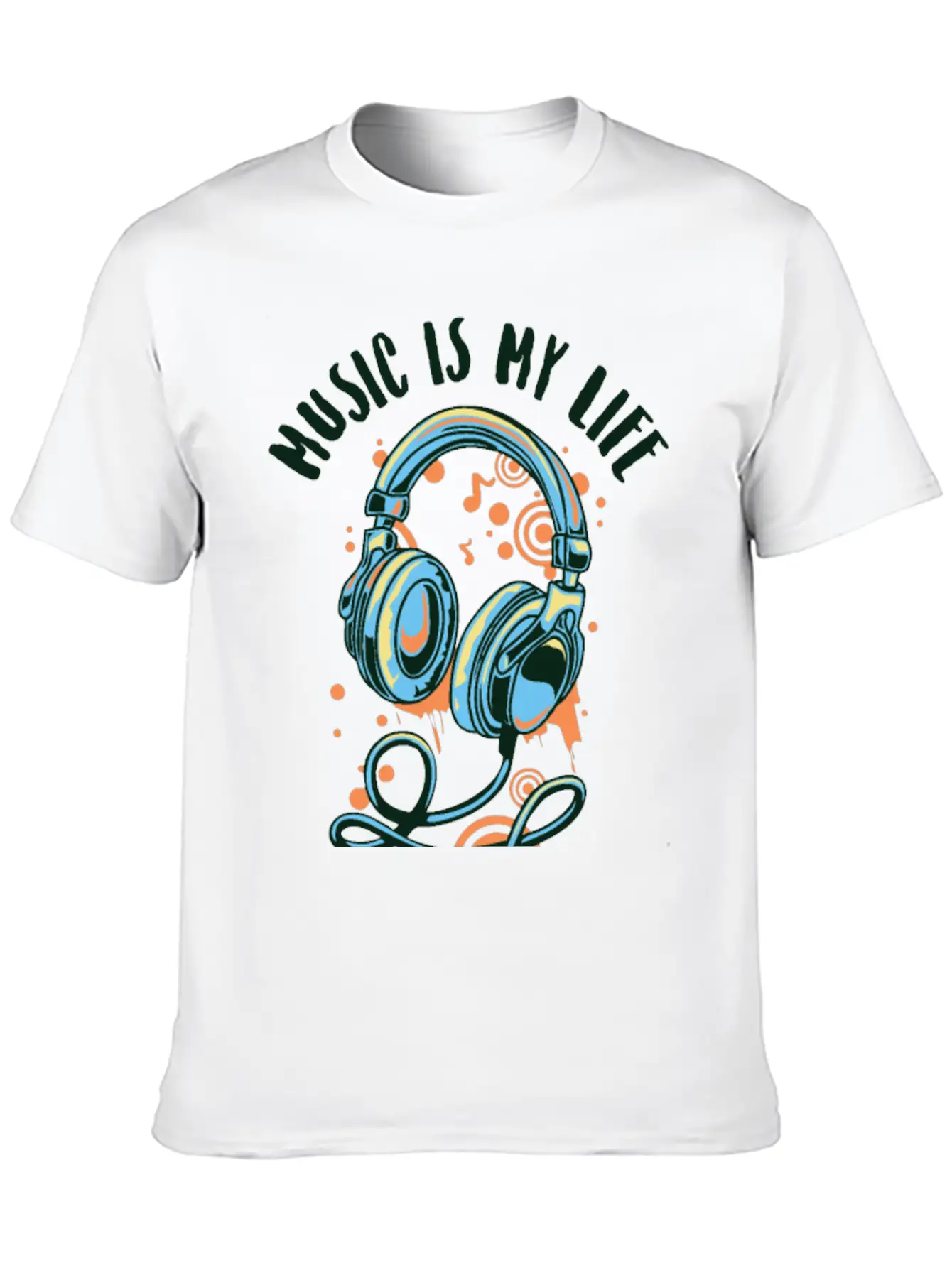Music Life Style Essential Cotton Tee For Daily Outfits ¨C Unisex Style
