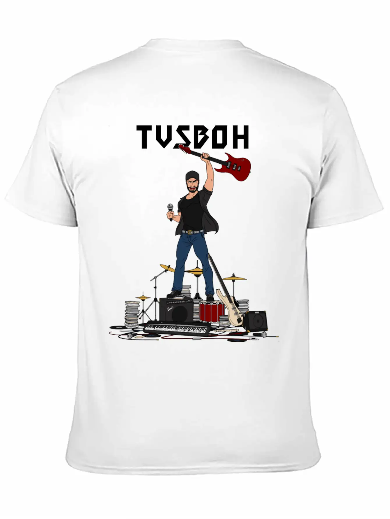 Music Man TVSBOH Unisex Casual T-Shirt ¨C Clean Design For Daily Comfort