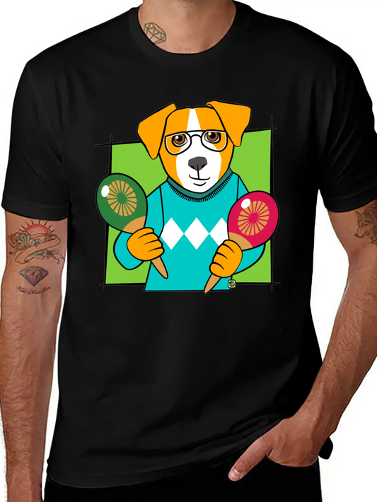 Music Maracas Dog Soft Cotton Short Sleeve Tee ¨C Unisex Wardrobe Staple