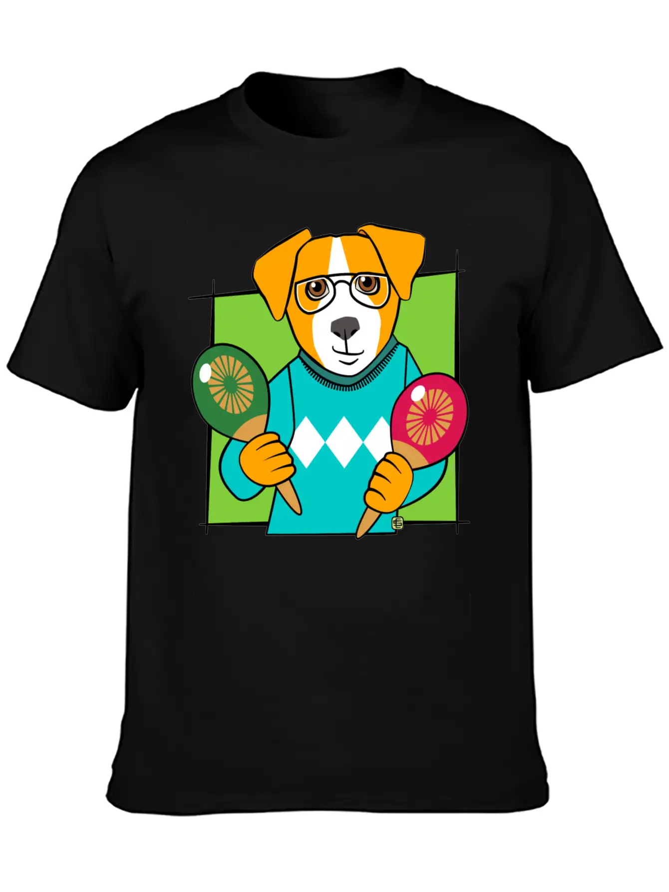 Music Maracas Dog Soft Cotton Short Sleeve Tee ¨C Unisex Wardrobe Staple