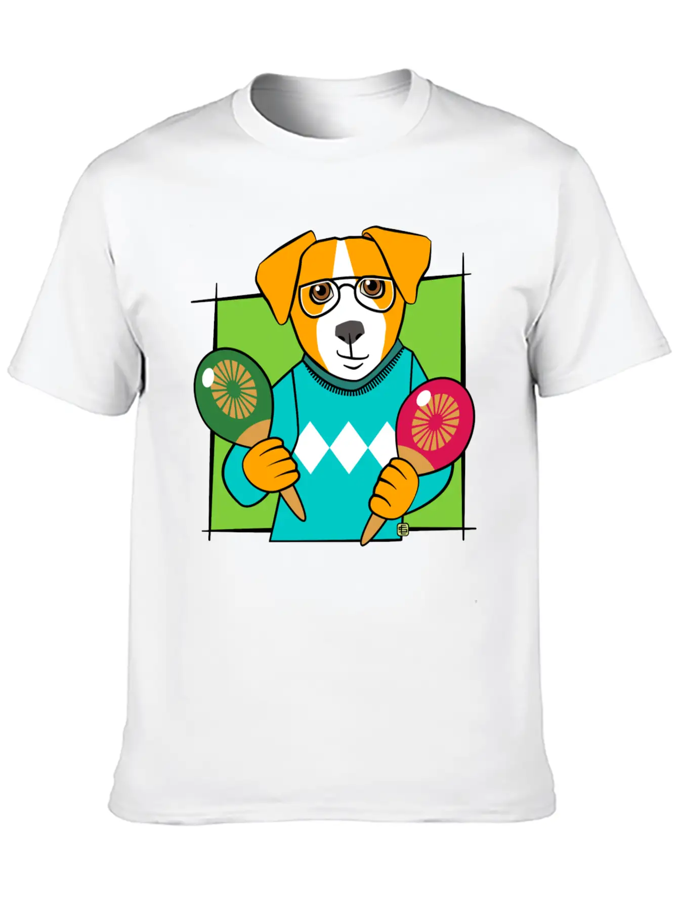 Music Maracas Dog Soft Cotton Short Sleeve Tee ¨C Unisex Wardrobe Staple