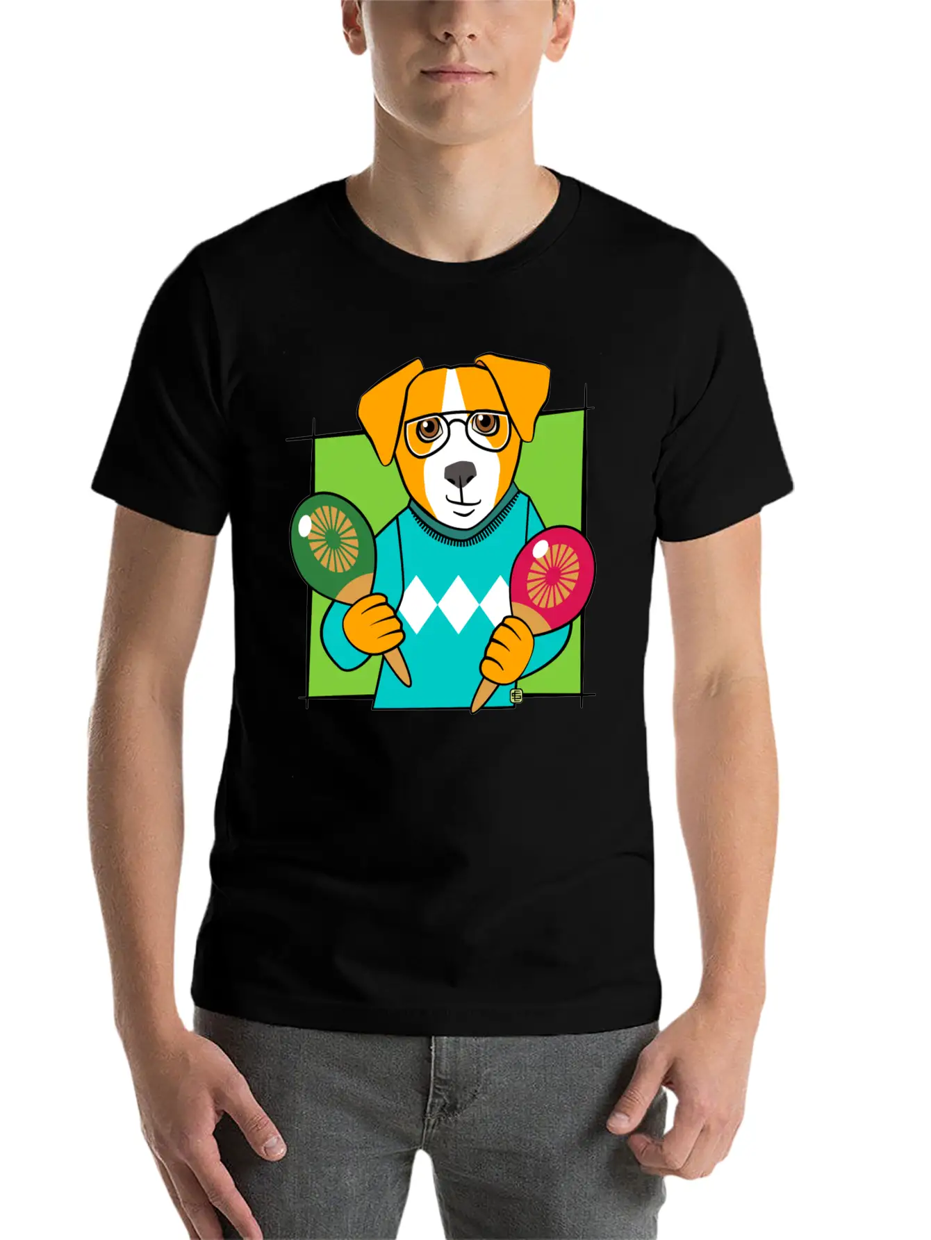 Music Maracas Dog Soft Cotton Short Sleeve Tee ¨C Unisex Wardrobe Staple