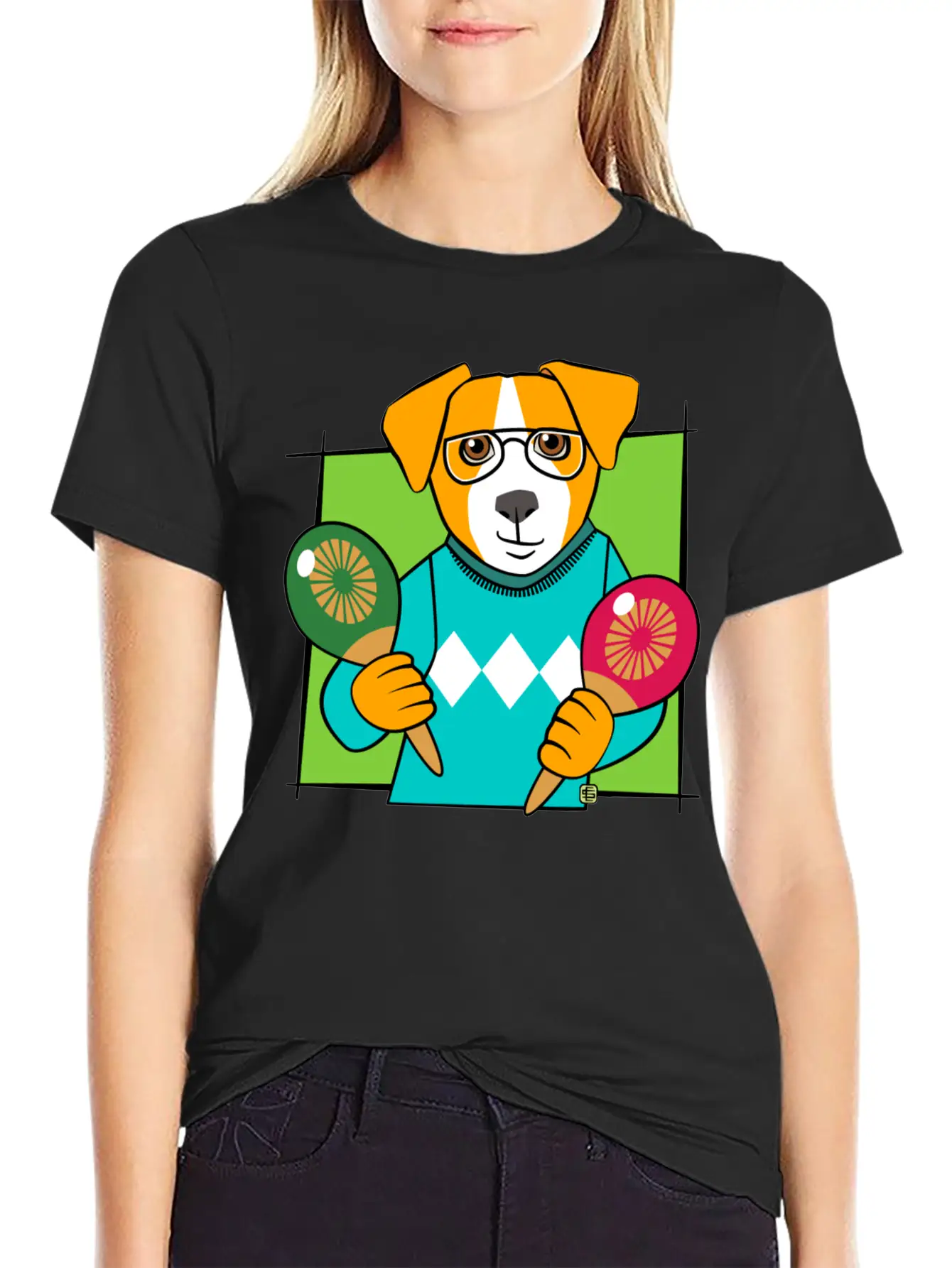 Music Maracas Dog Soft Cotton Short Sleeve Tee ¨C Unisex Wardrobe Staple