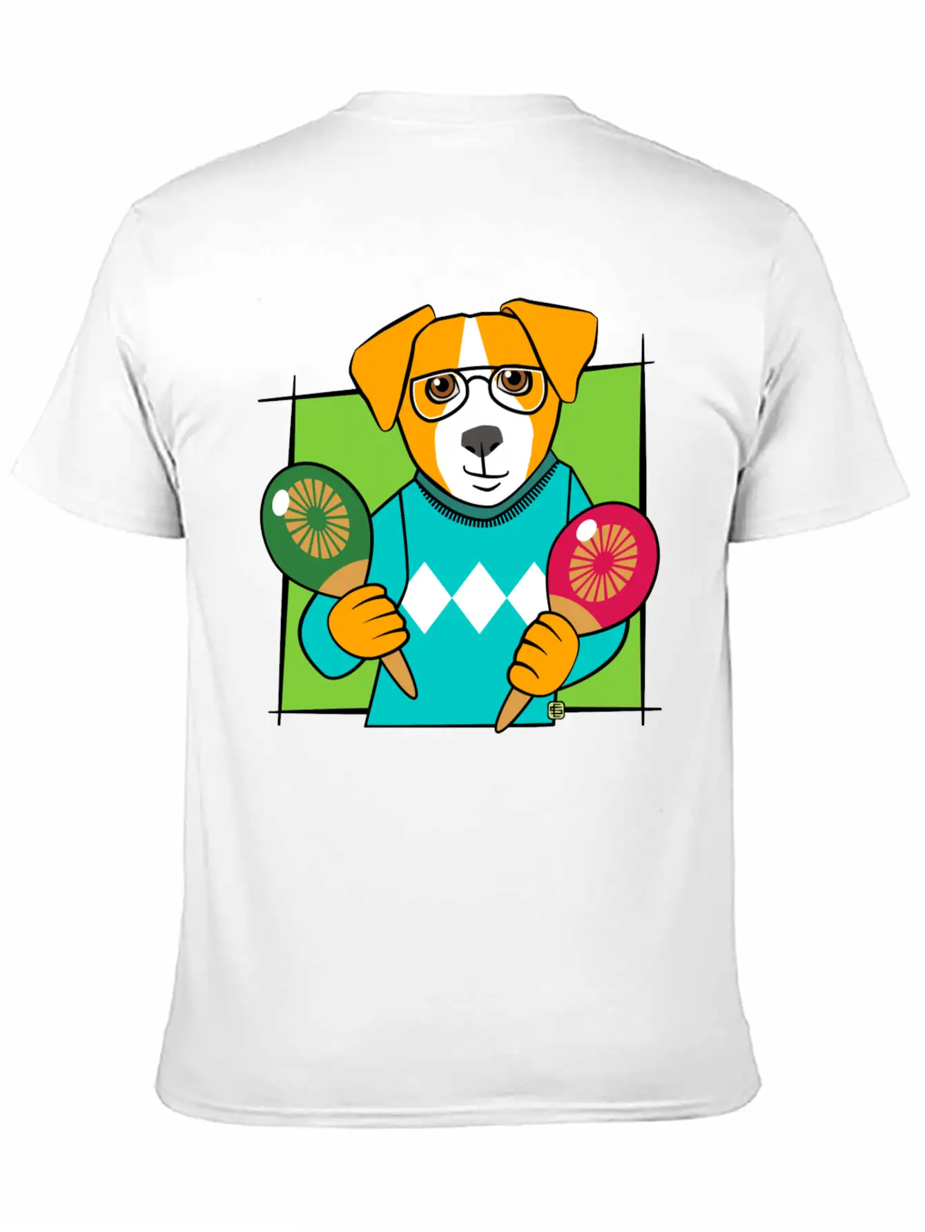 Music Maracas Dog Soft Cotton Short Sleeve Tee ¨C Unisex Wardrobe Staple