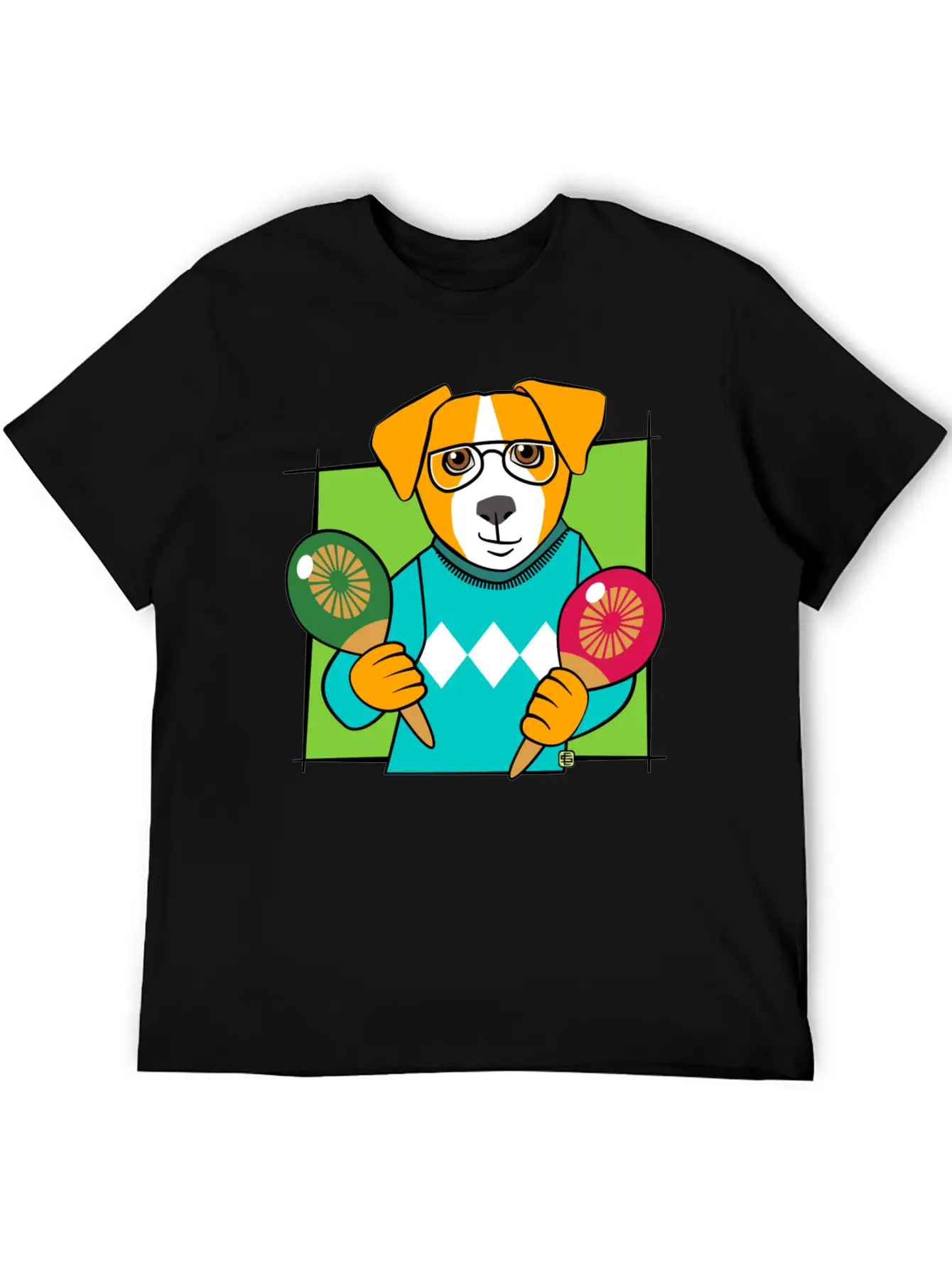 Music Maracas Dog Soft Cotton Short Sleeve Tee ¨C Unisex Wardrobe Staple