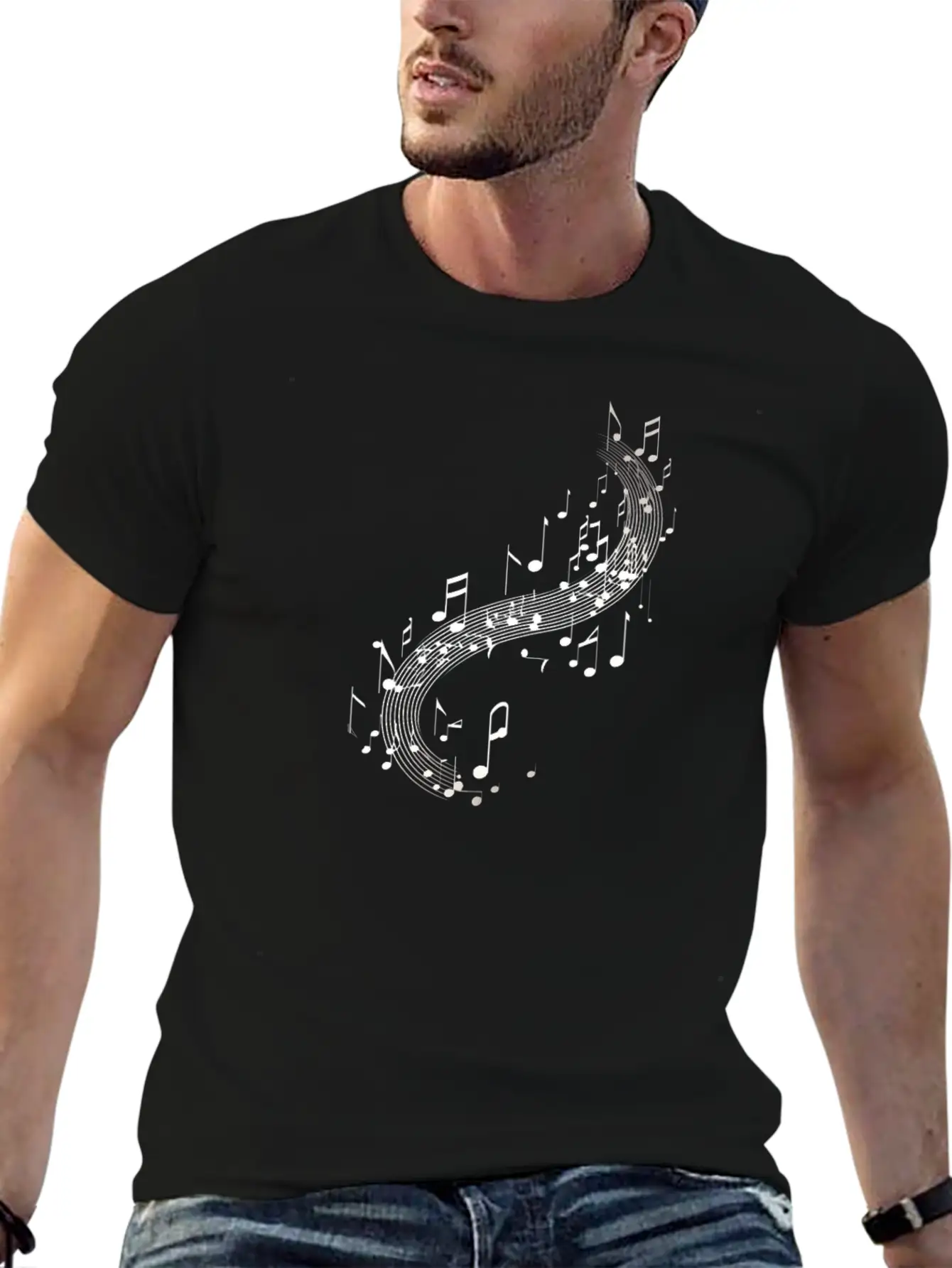 Music Note Dream Basic Graphic T-Shirt ¨C Daily Comfort In Soft Cotton