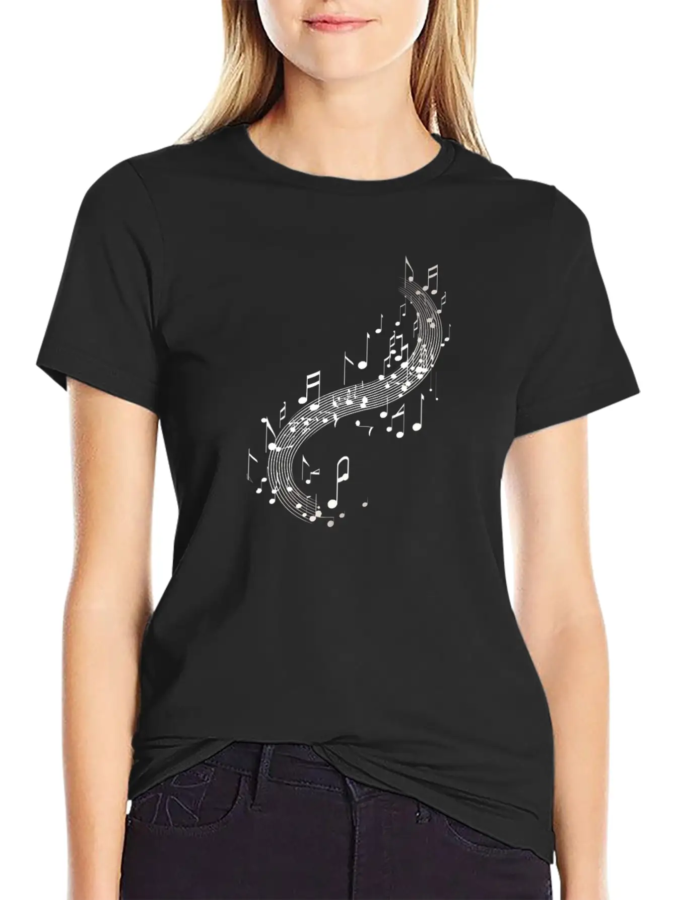 Music Note Dream Basic Graphic T-Shirt ¨C Daily Comfort In Soft Cotton