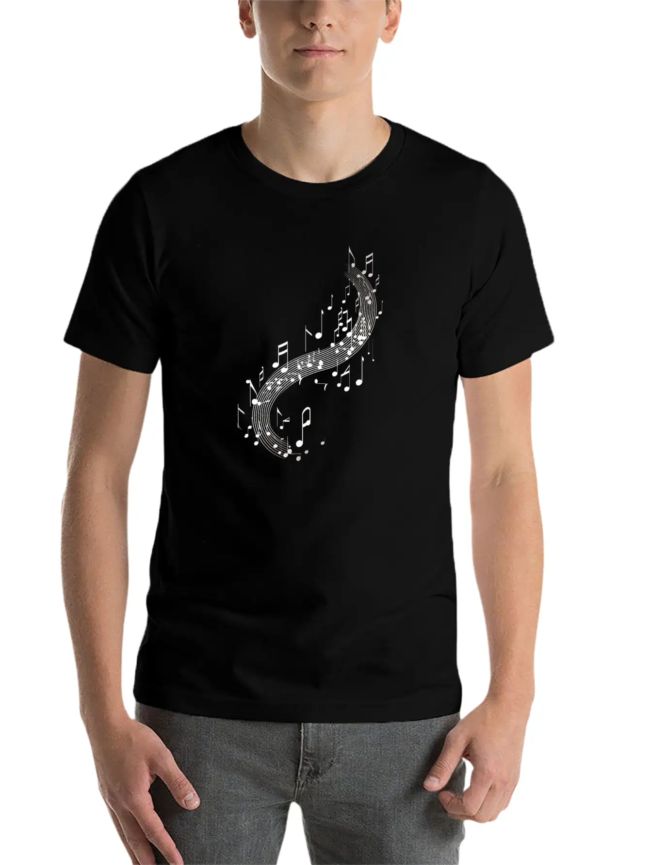 Music Note Dream Basic Graphic T-Shirt ¨C Daily Comfort In Soft Cotton