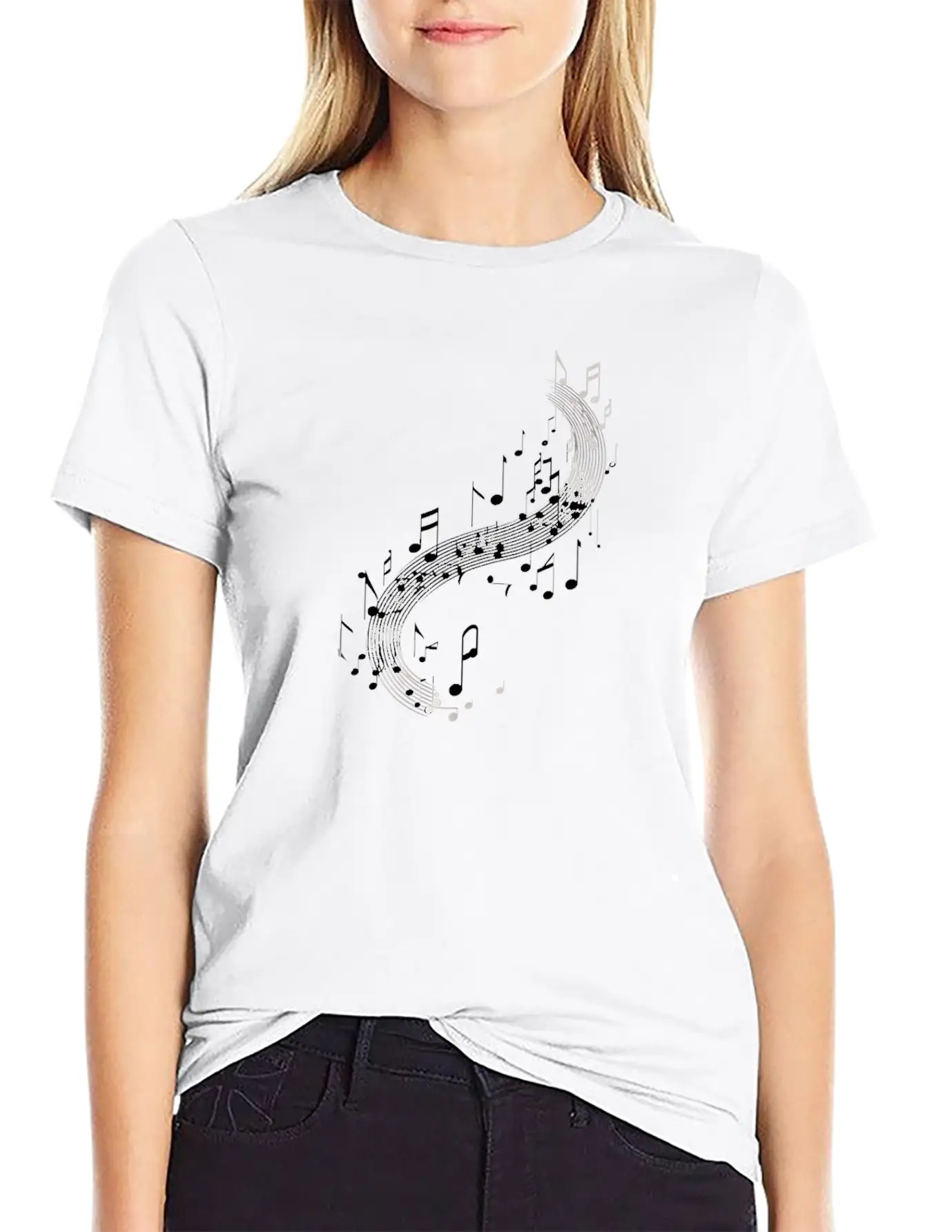Music Note Dream Basic Graphic T-Shirt ¨C Daily Comfort In Soft Cotton