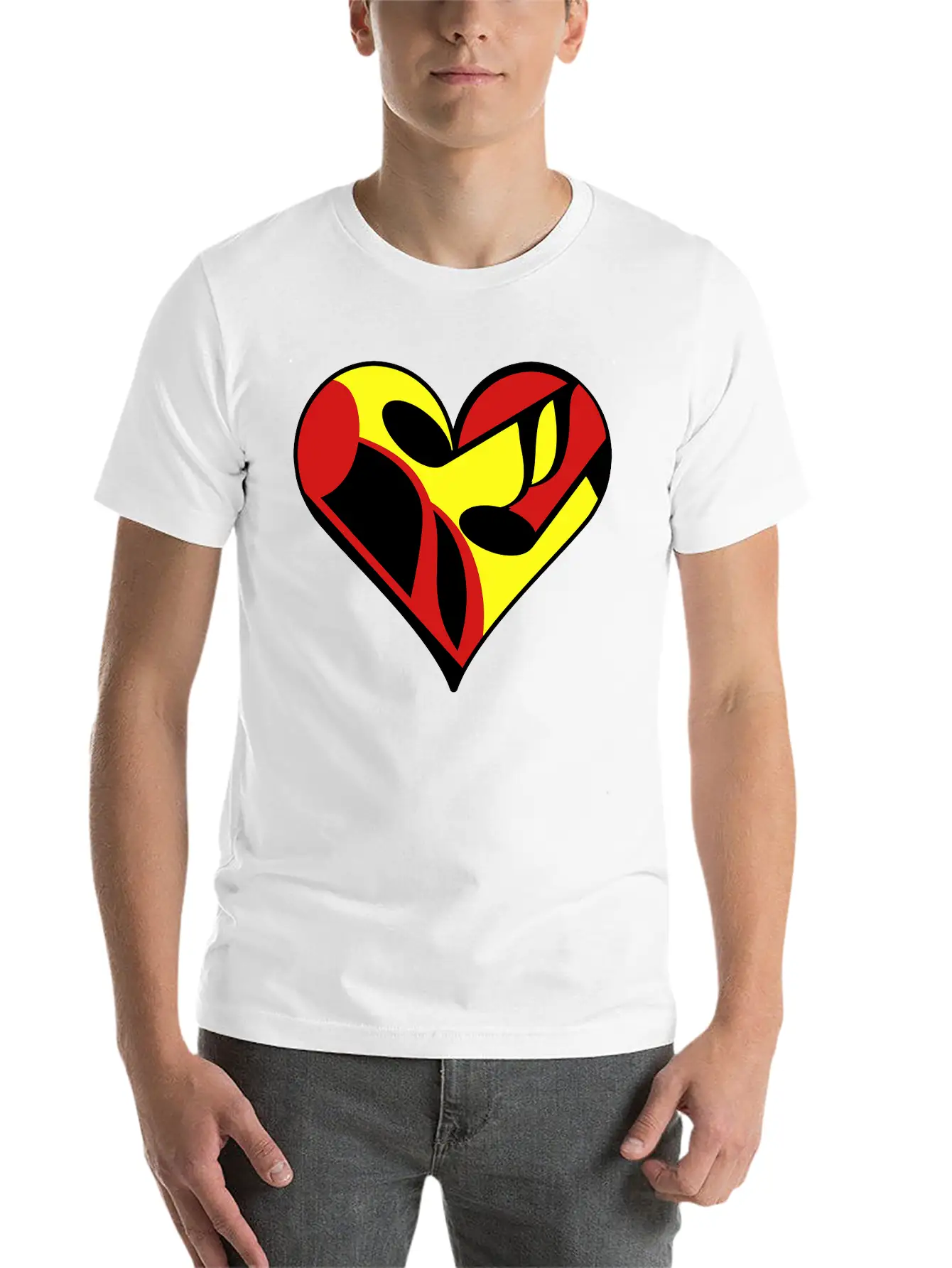 Music Note Heart Basic Graphic T-Shirt ¨C Daily Comfort In Soft Cotton