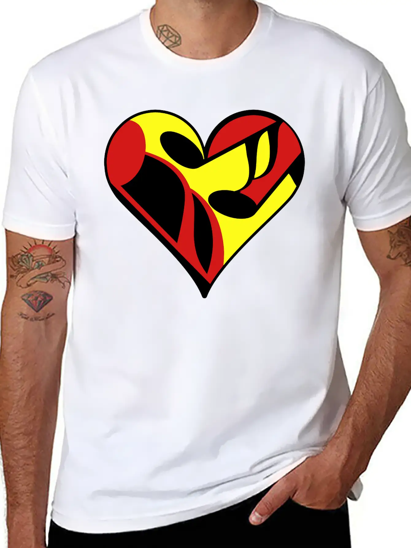 Music Note Heart Basic Graphic T-Shirt ¨C Daily Comfort In Soft Cotton