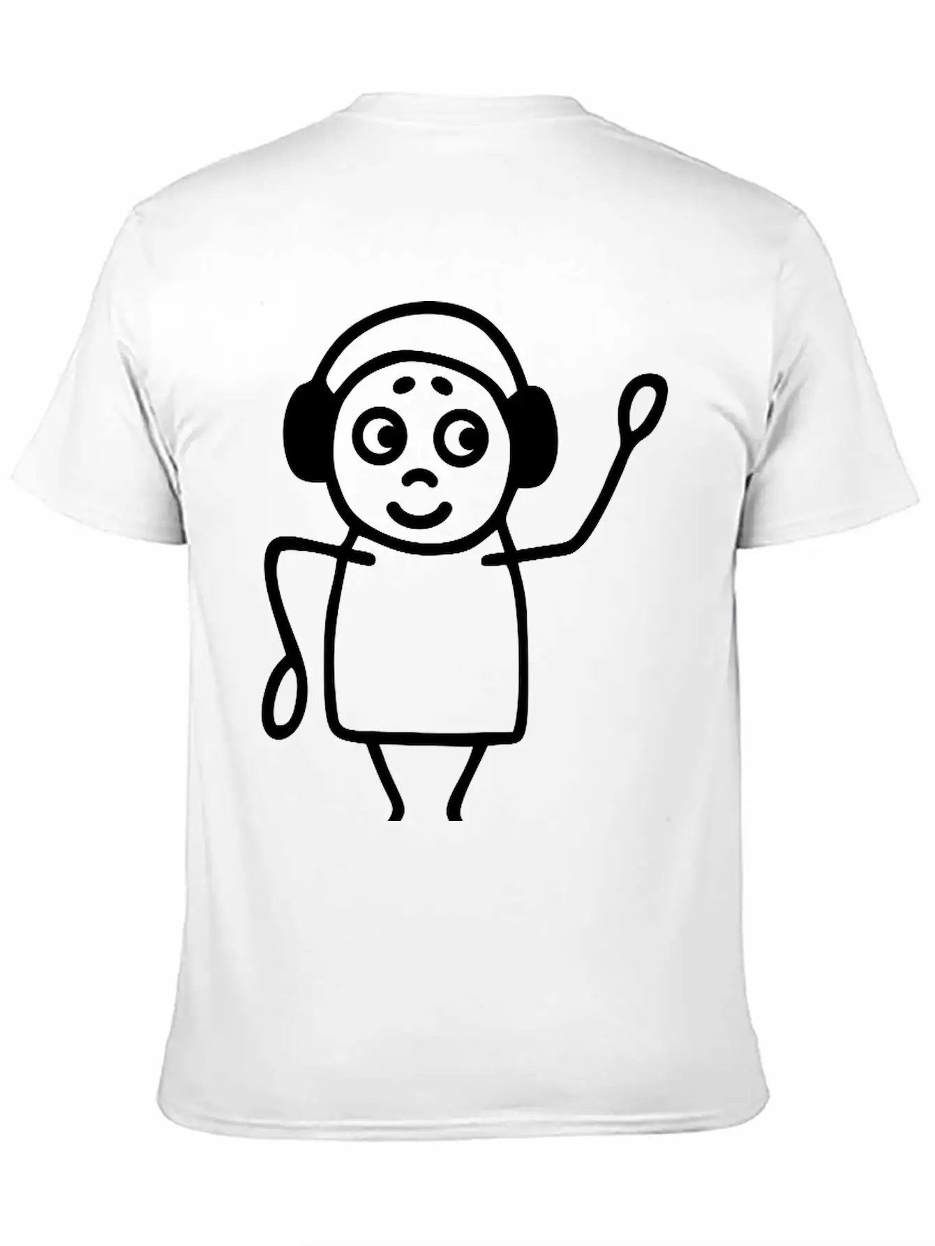 Music On Headphones Basic Graphic T-Shirt ¨C Daily Comfort In Soft Cotton