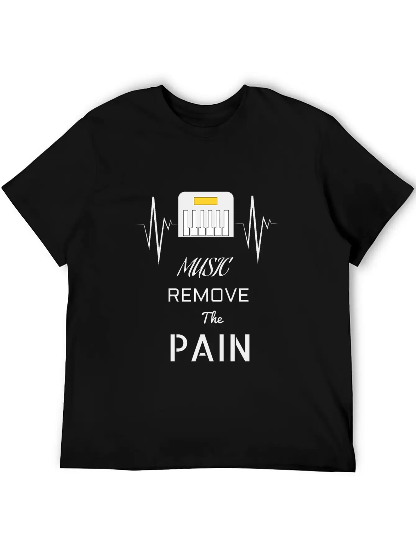 Music Remove The Pain Song Shirt Design Unisex Casual T-Shirt ¨C Clean Design For Daily Comfort