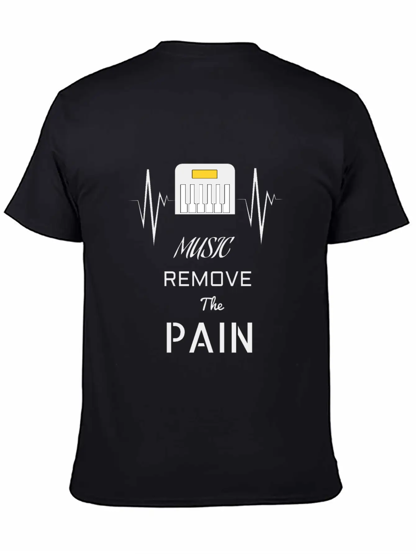 Music Remove The Pain Song Shirt Design Unisex Casual T-Shirt ¨C Clean Design For Daily Comfort