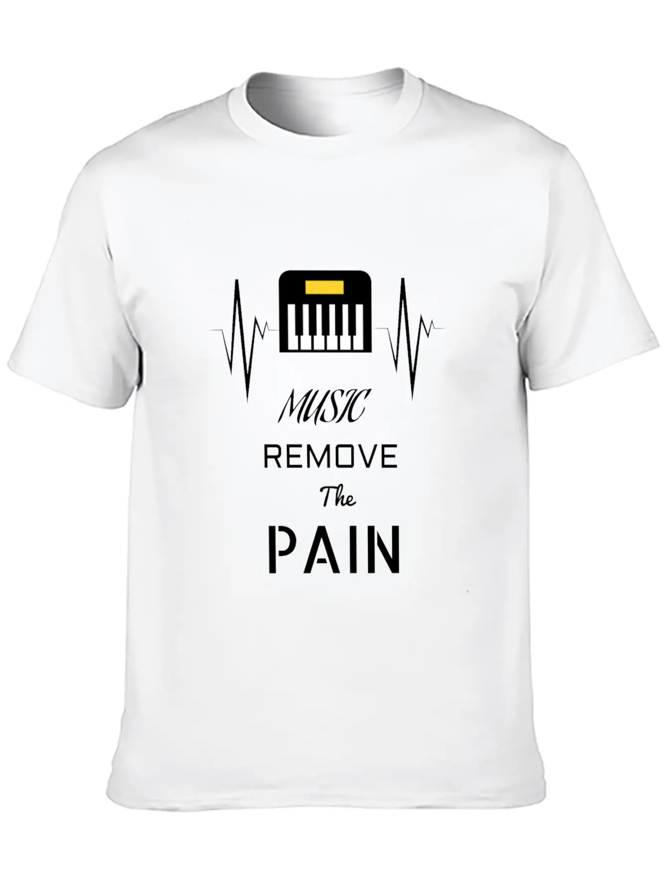 Music Remove The Pain Song Shirt Design Unisex Casual T-Shirt ¨C Clean Design For Daily Comfort