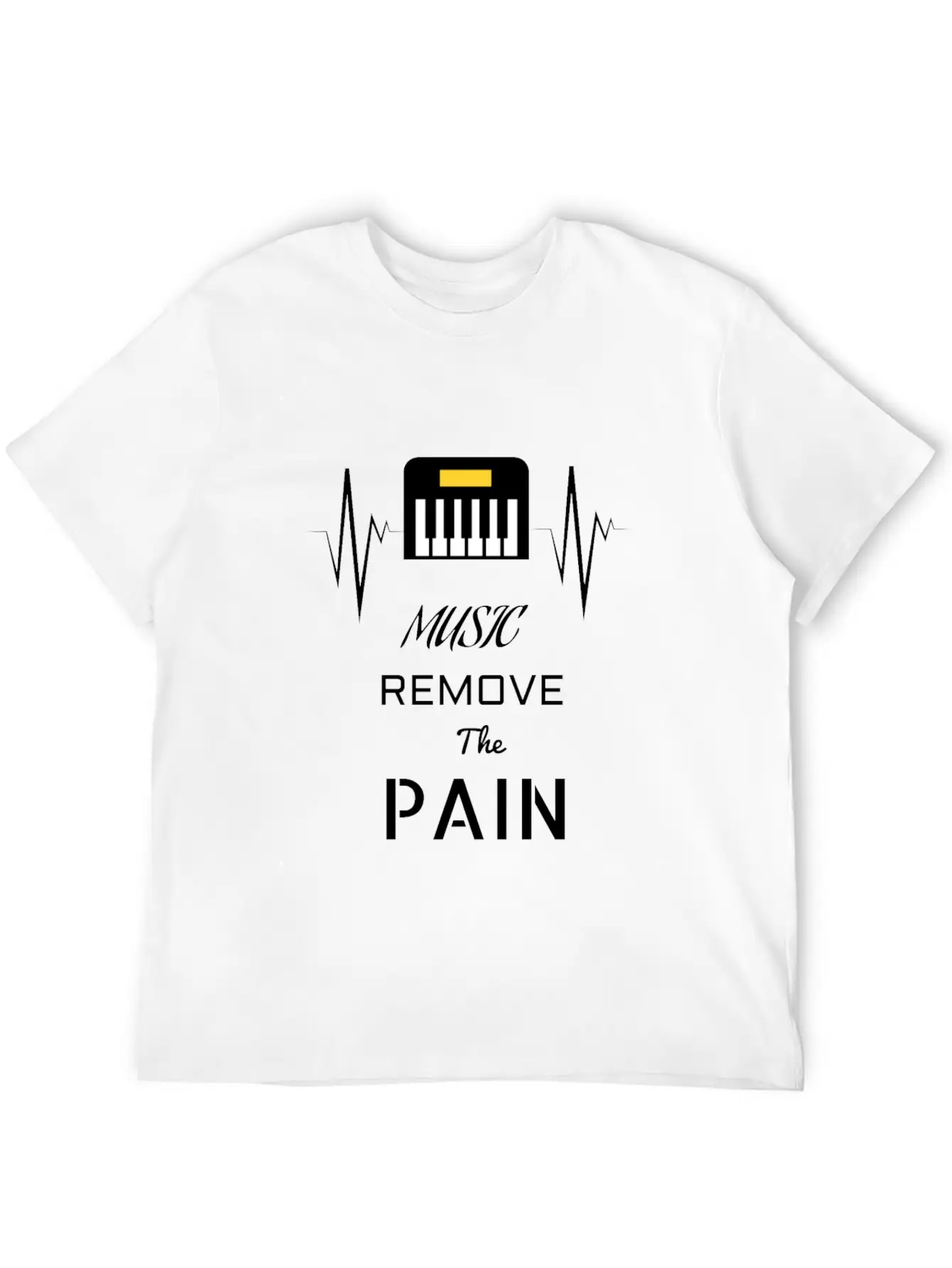 Music Remove The Pain Song Shirt Design Unisex Casual T-Shirt ¨C Clean Design For Daily Comfort