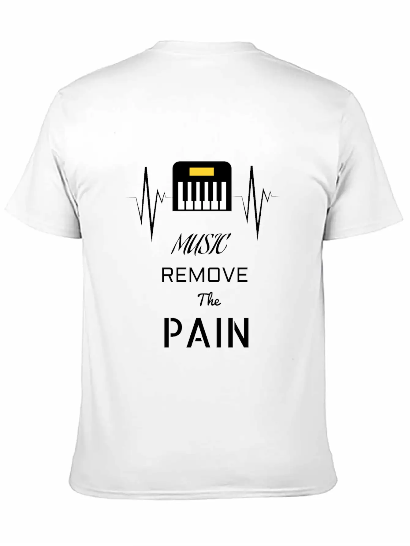 Music Remove The Pain Song Shirt Design Unisex Casual T-Shirt ¨C Clean Design For Daily Comfort