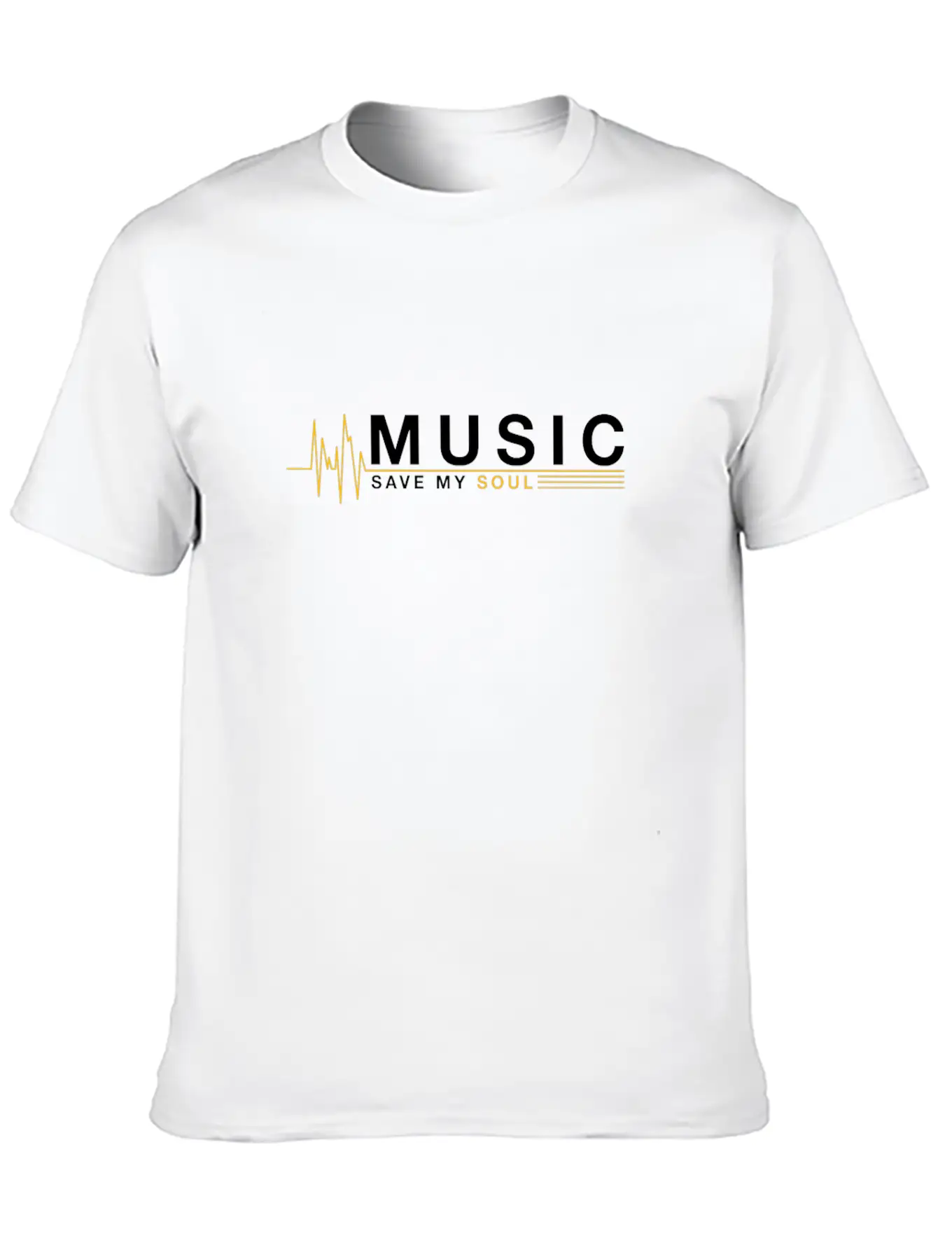 Music Save My Soul Essential Cotton Tee For Daily Outfits ¨C Unisex Style