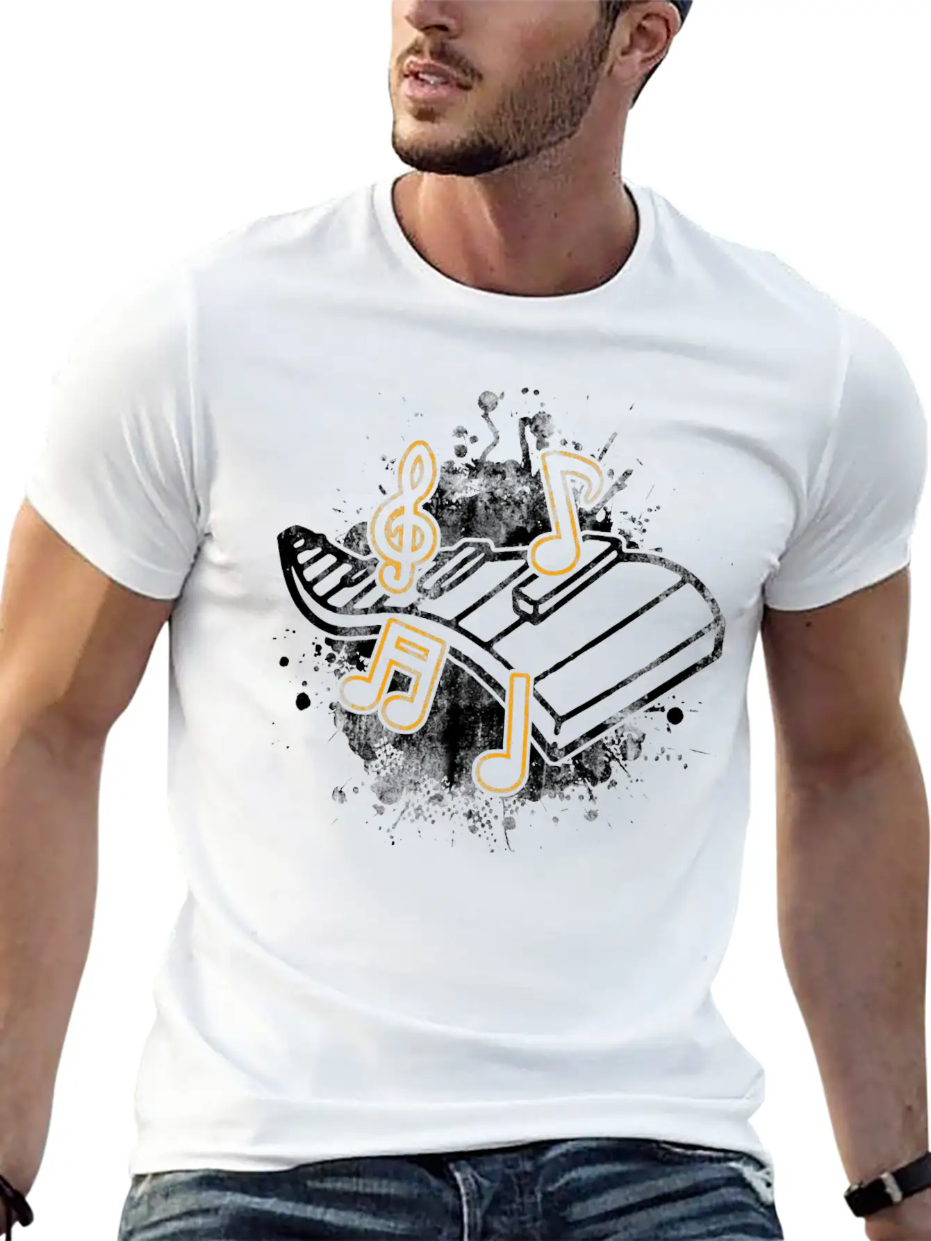 Music School Melody Musical Instrument Concert Unisex Casual T-Shirt ¨C Clean Design For Daily Comfort