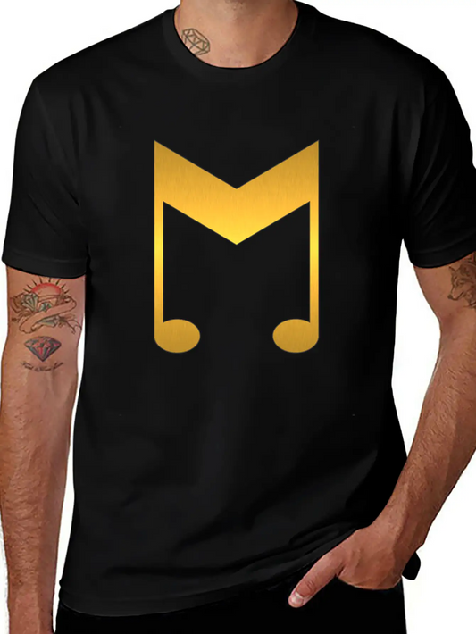 Music Symbol Gold Basic Graphic T-Shirt ¨C Daily Comfort In Soft Cotton