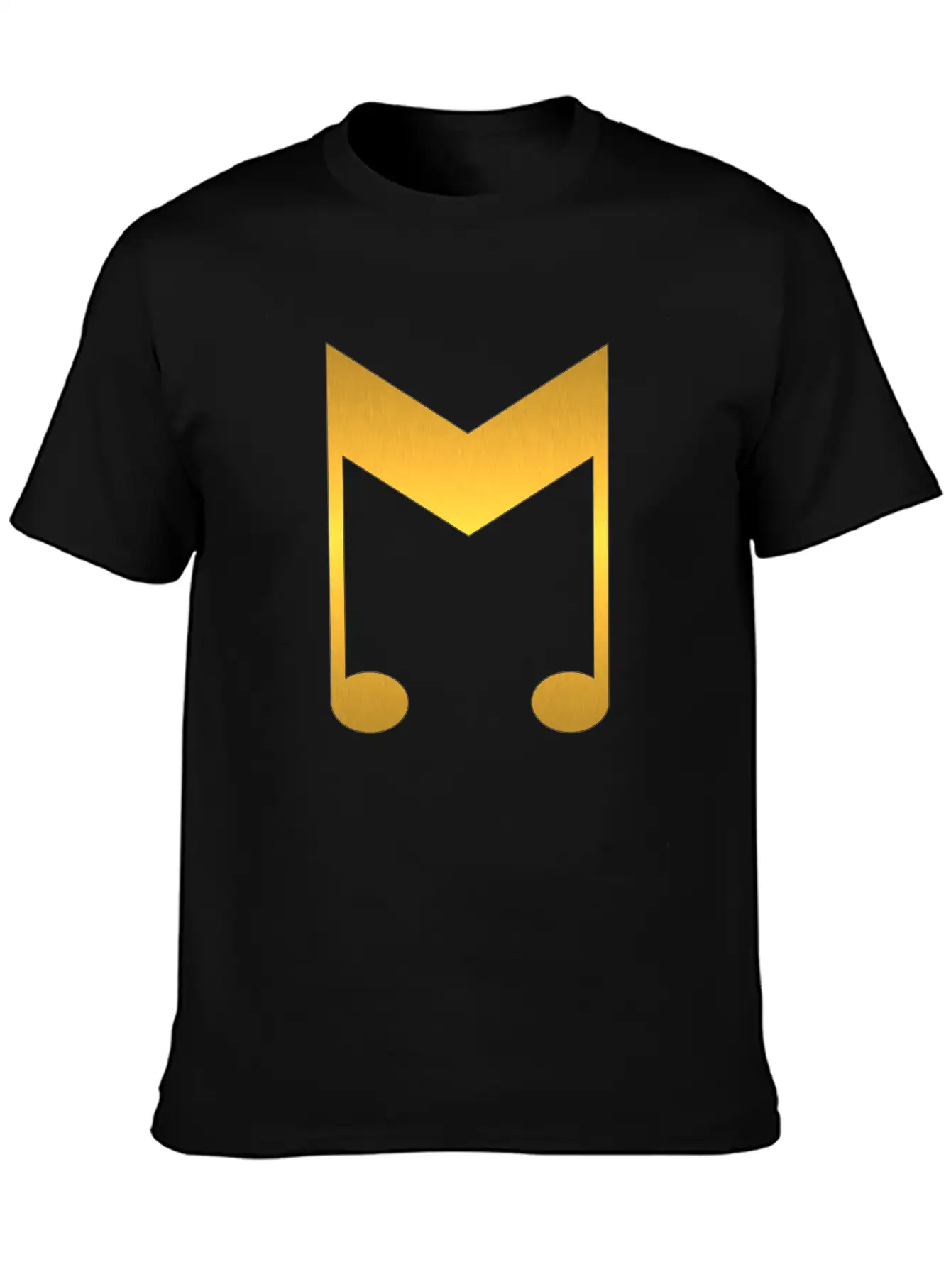 Music Symbol Gold Basic Graphic T-Shirt ¨C Daily Comfort In Soft Cotton