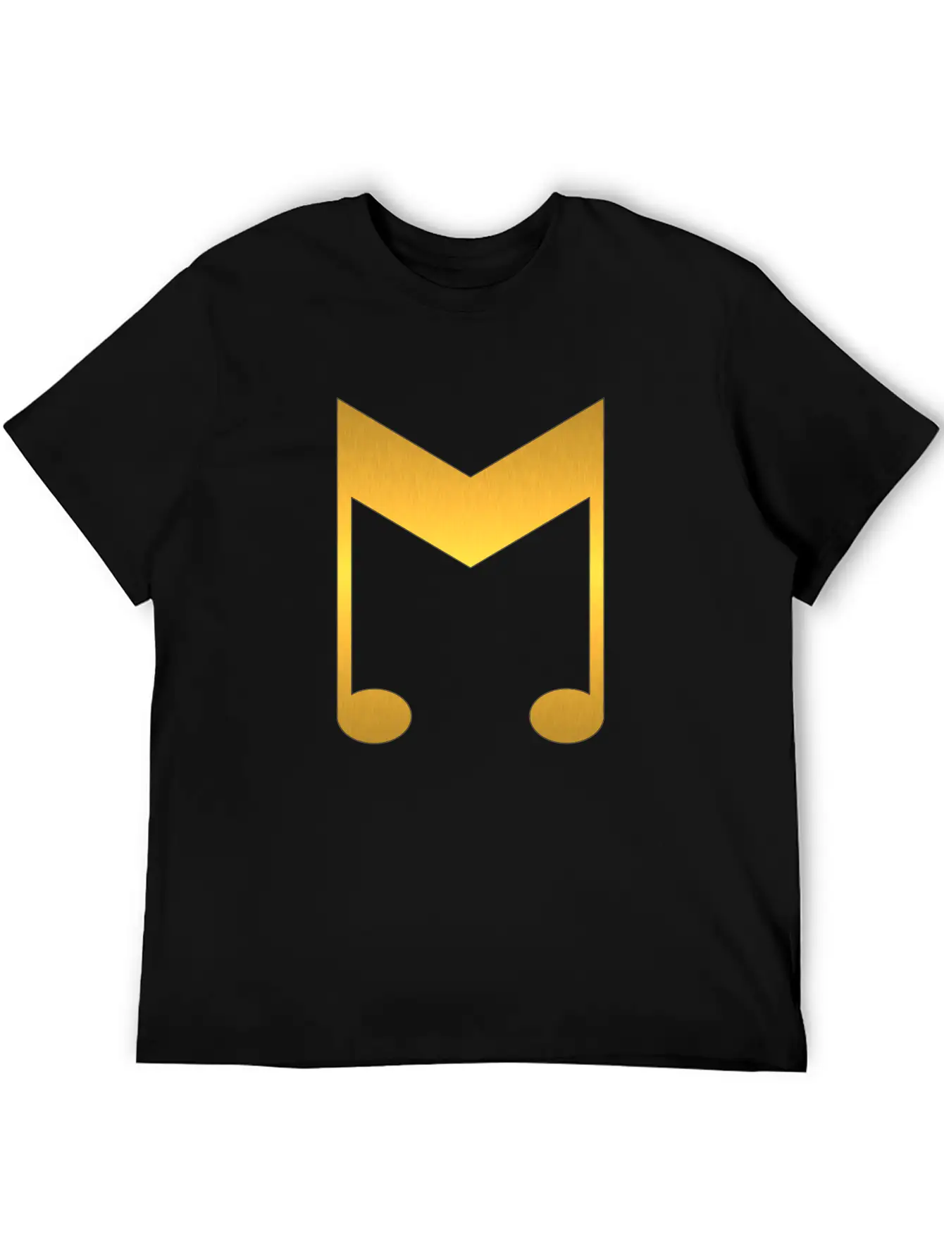Music Symbol Gold Basic Graphic T-Shirt ¨C Daily Comfort In Soft Cotton