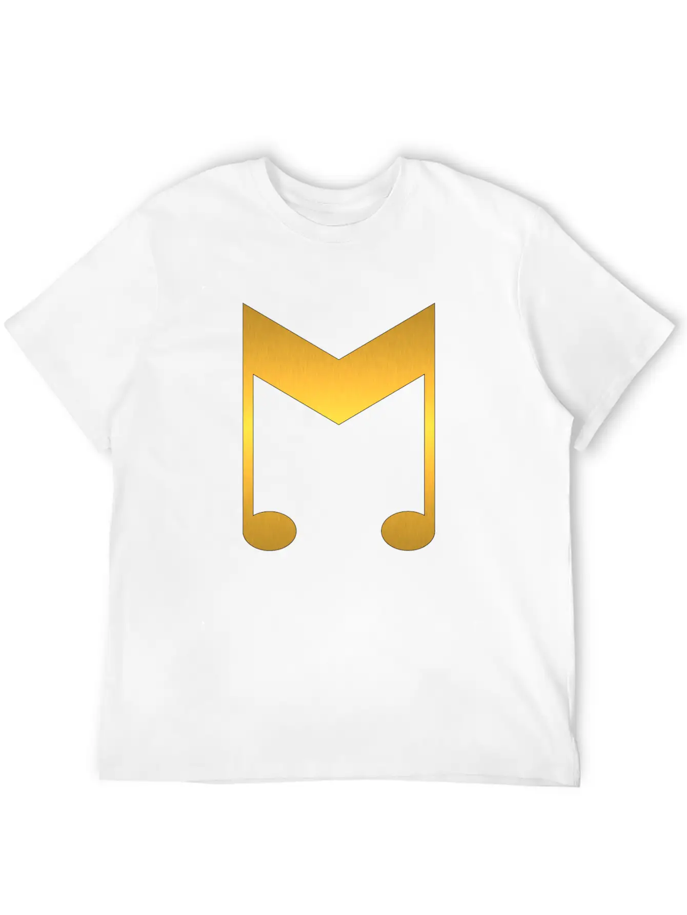 Music Symbol Gold Basic Graphic T-Shirt ¨C Daily Comfort In Soft Cotton