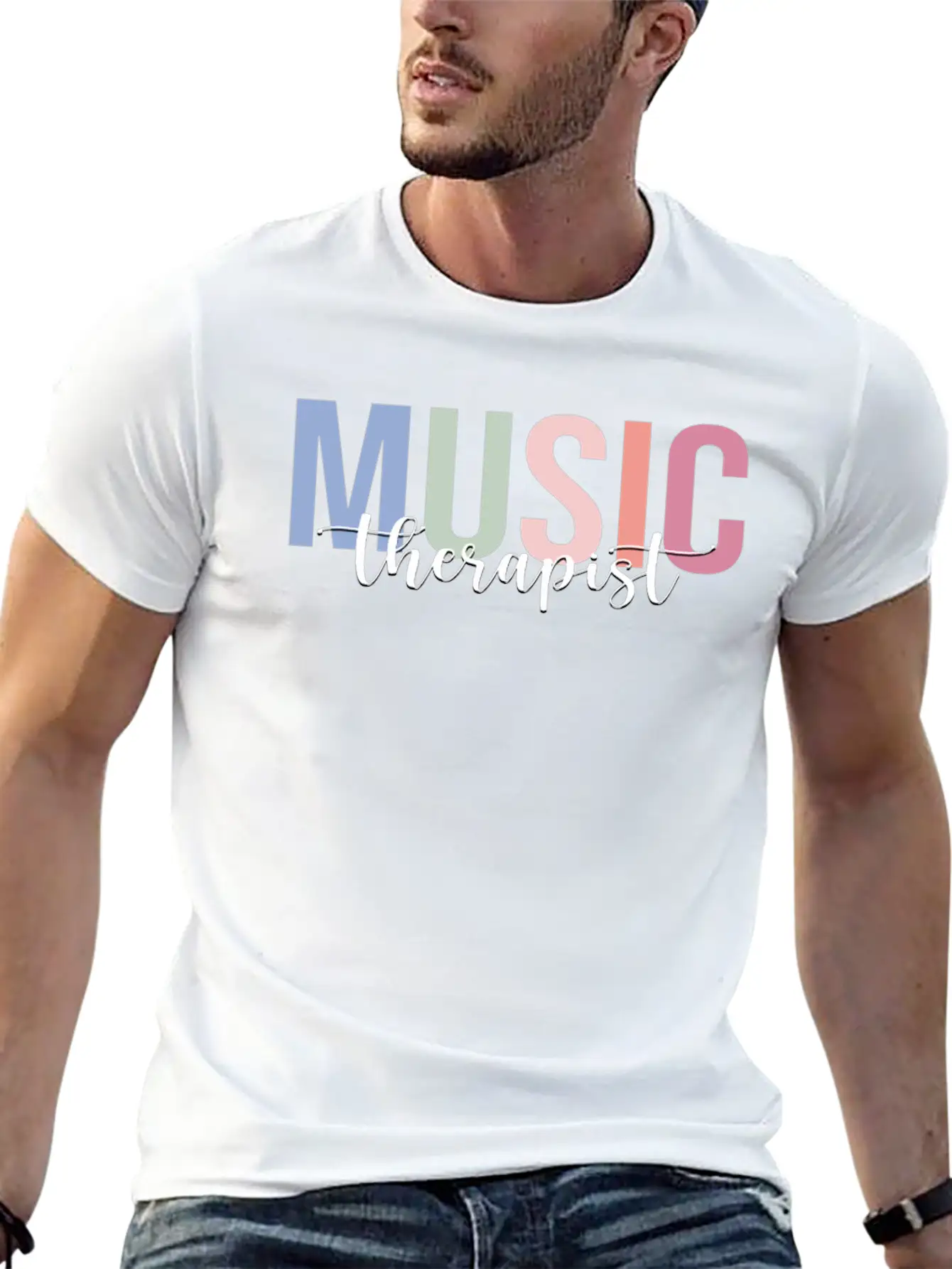 Music Therapist Music Therapy Soft Cotton Short Sleeve Tee ¨C Unisex Wardrobe Staple