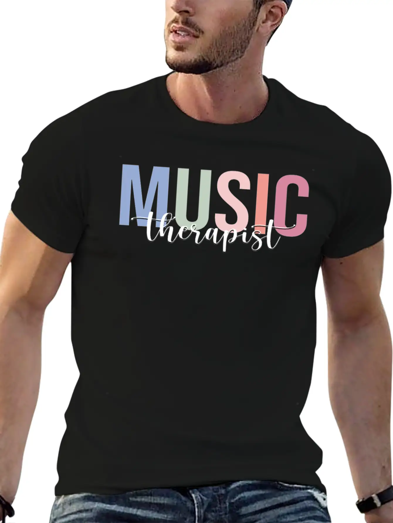Music Therapist Music Therapy Soft Cotton Short Sleeve Tee ¨C Unisex Wardrobe Staple