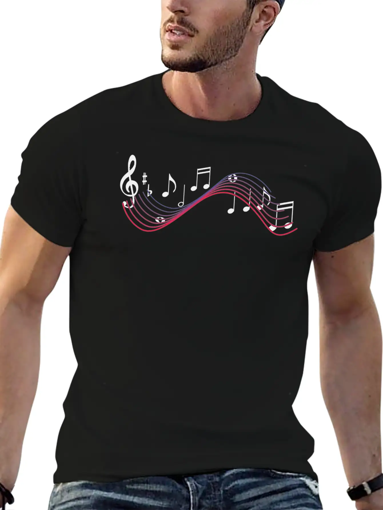 Musical Notes Soft Cotton Short Sleeve Tee ¨C Unisex Wardrobe Staple