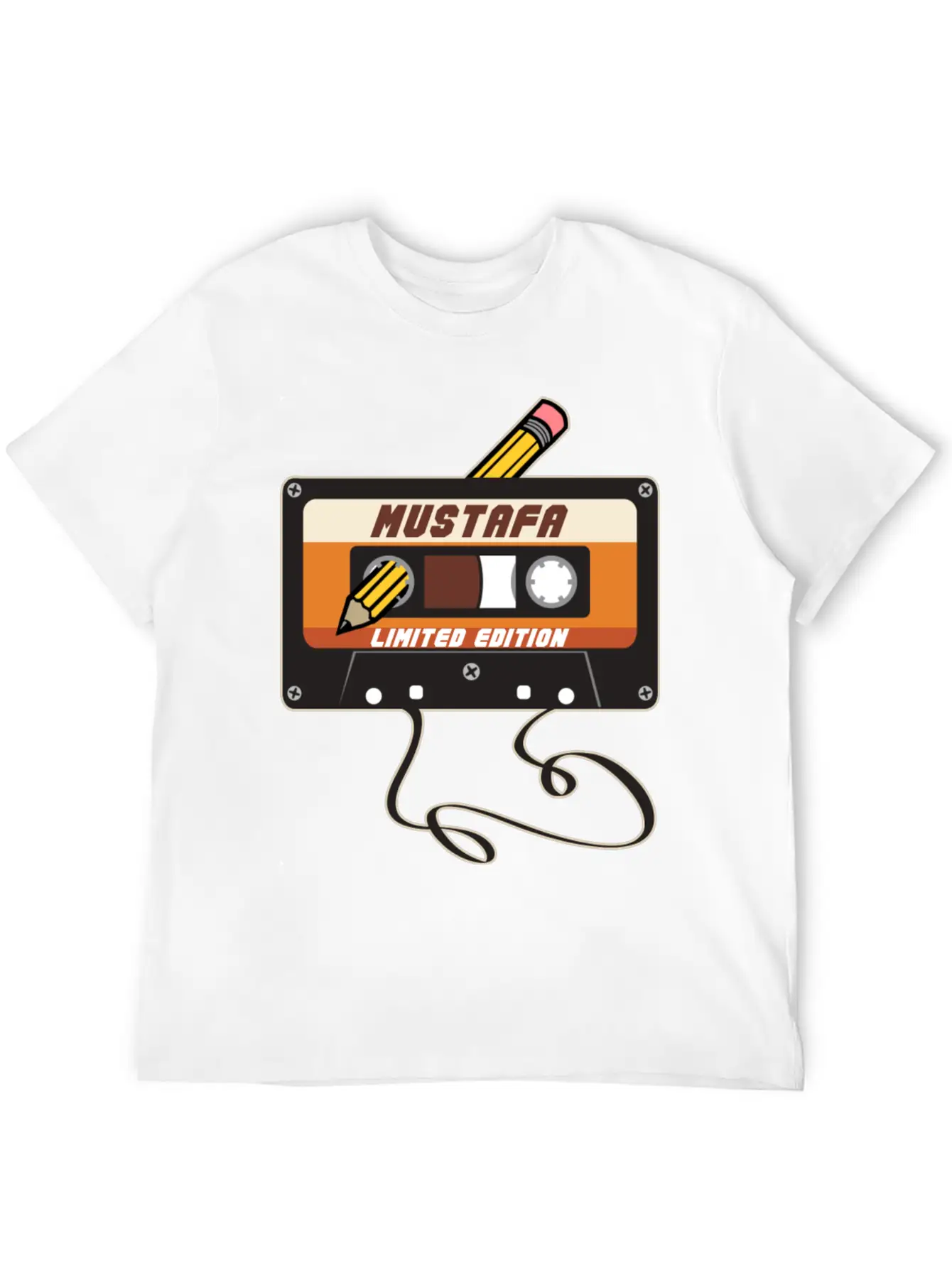 Mustafa Limited Edition Cassette Tape Vintage Basic Graphic T-Shirt ¨C Daily Comfort In Soft Cotton