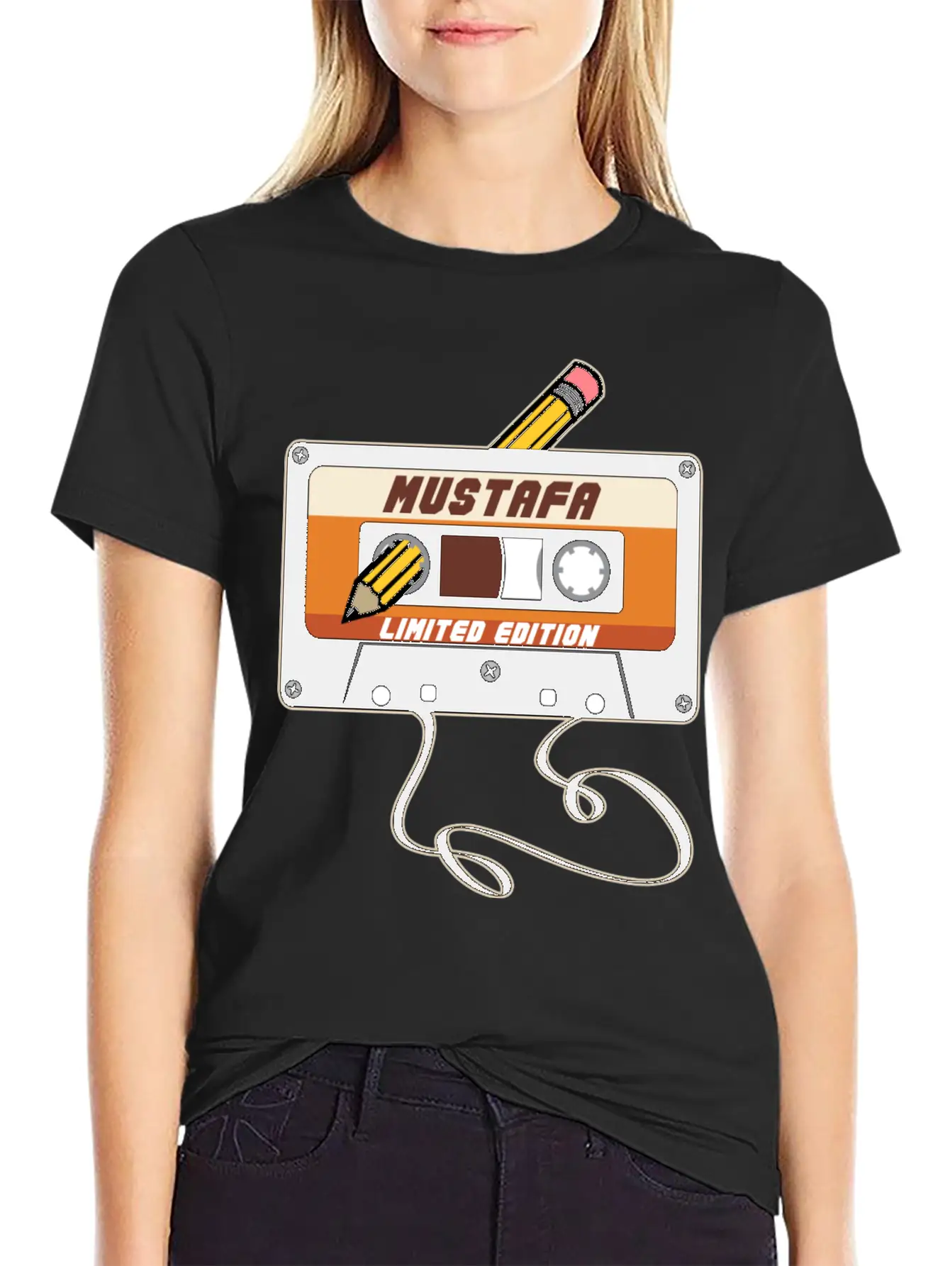 Mustafa Limited Edition Cassette Tape Vintage Basic Graphic T-Shirt ¨C Daily Comfort In Soft Cotton