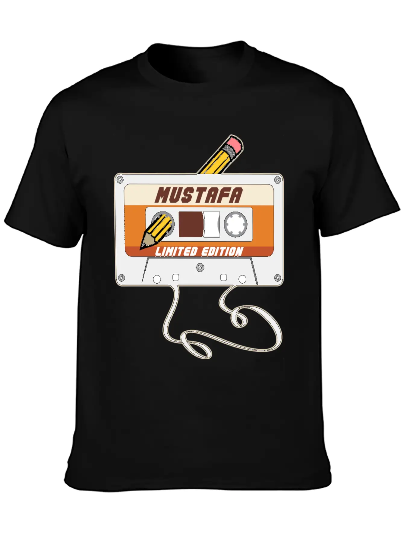 Mustafa Limited Edition Cassette Tape Vintage Basic Graphic T-Shirt ¨C Daily Comfort In Soft Cotton