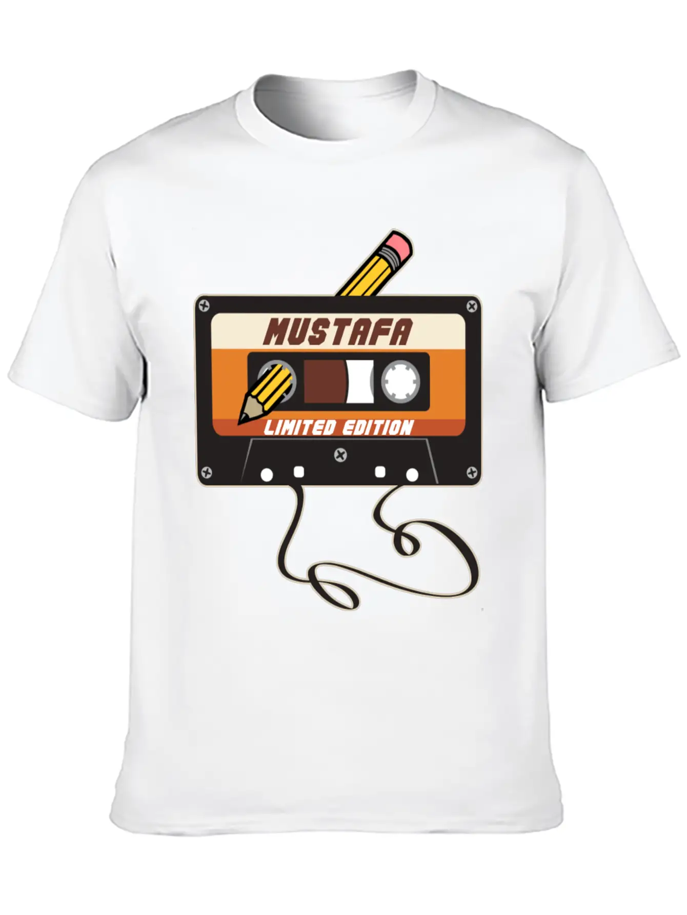 Mustafa Limited Edition Cassette Tape Vintage Basic Graphic T-Shirt ¨C Daily Comfort In Soft Cotton