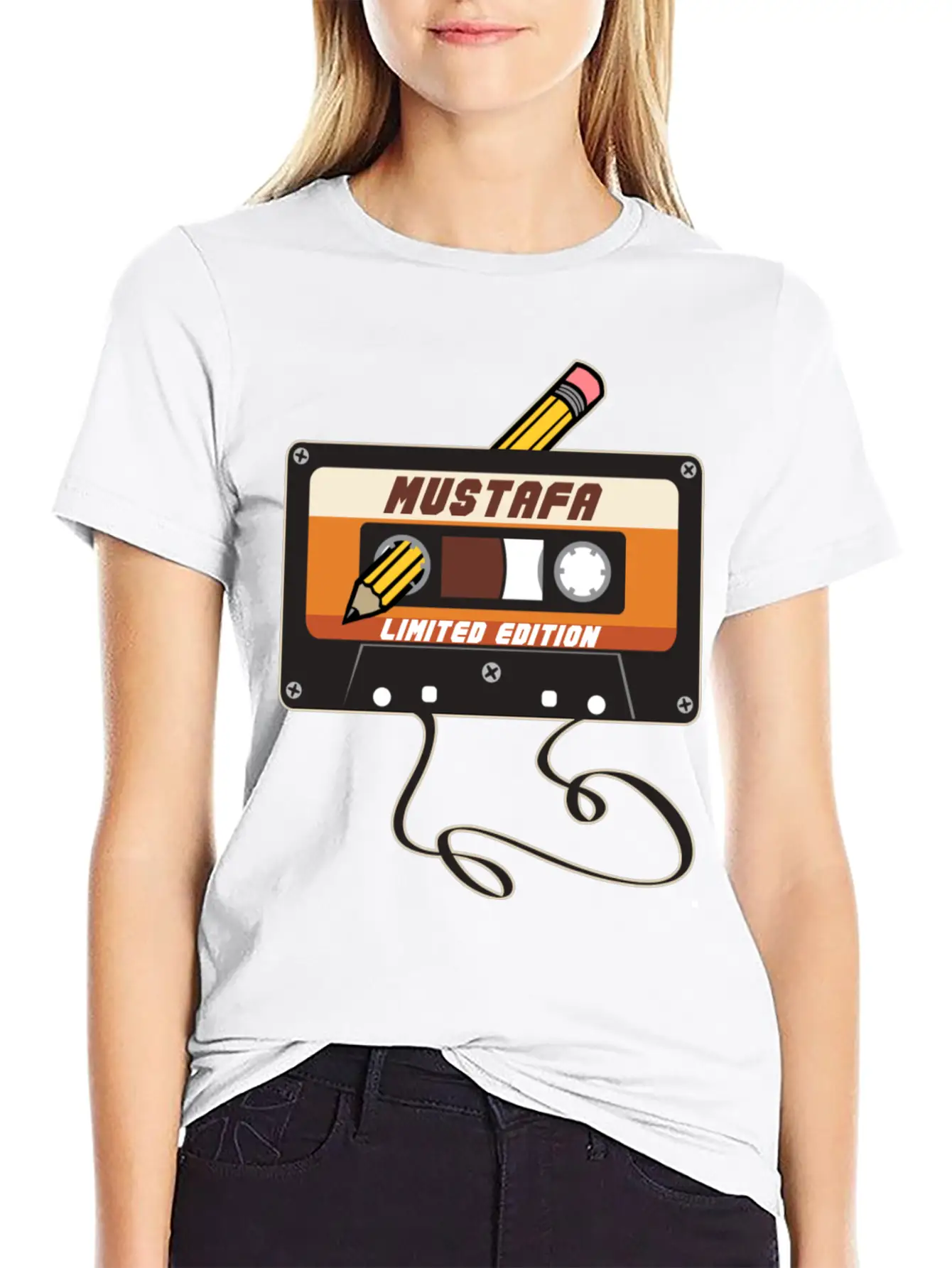 Mustafa Limited Edition Cassette Tape Vintage Basic Graphic T-Shirt ¨C Daily Comfort In Soft Cotton