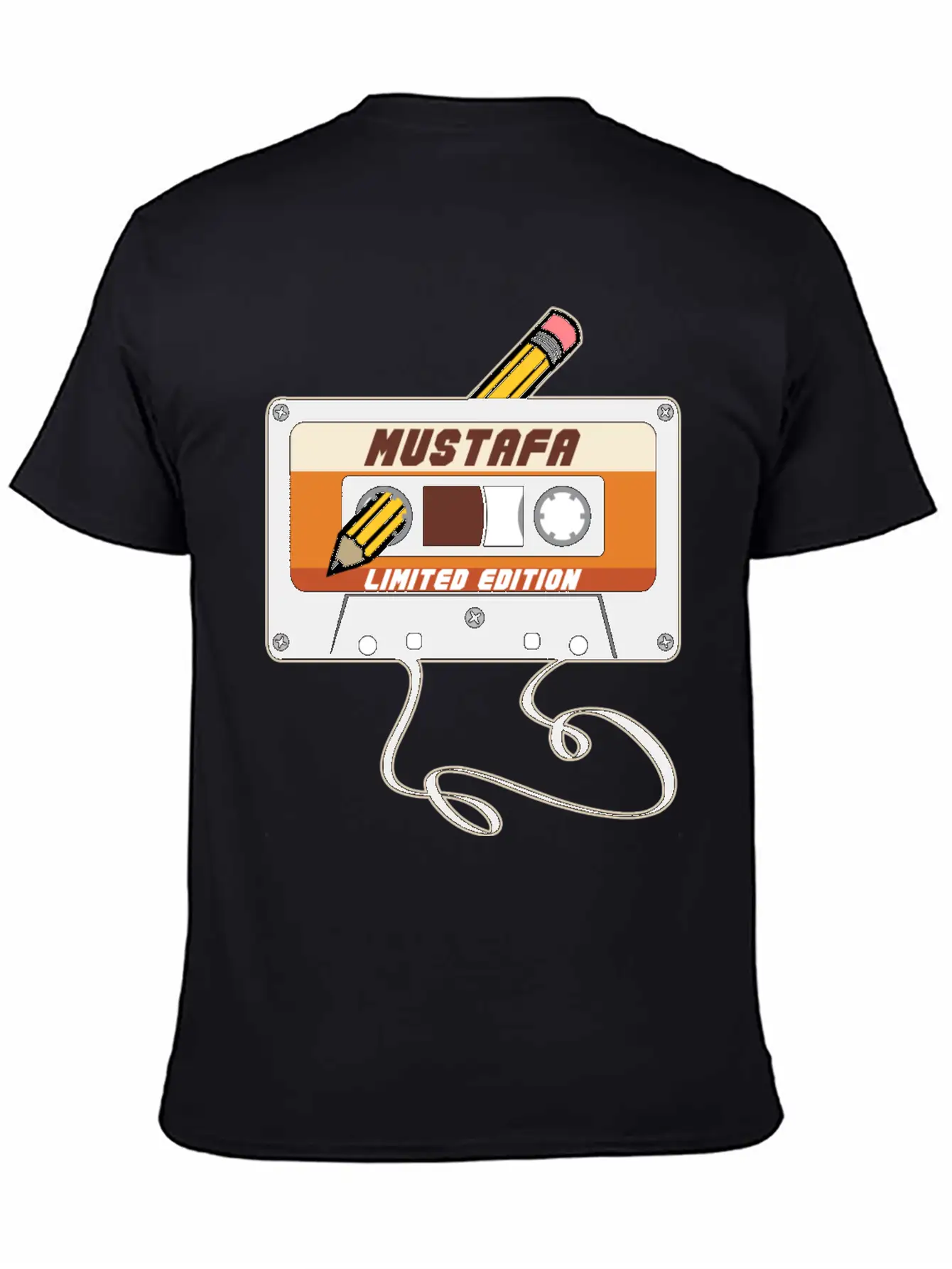 Mustafa Limited Edition Cassette Tape Vintage Basic Graphic T-Shirt ¨C Daily Comfort In Soft Cotton