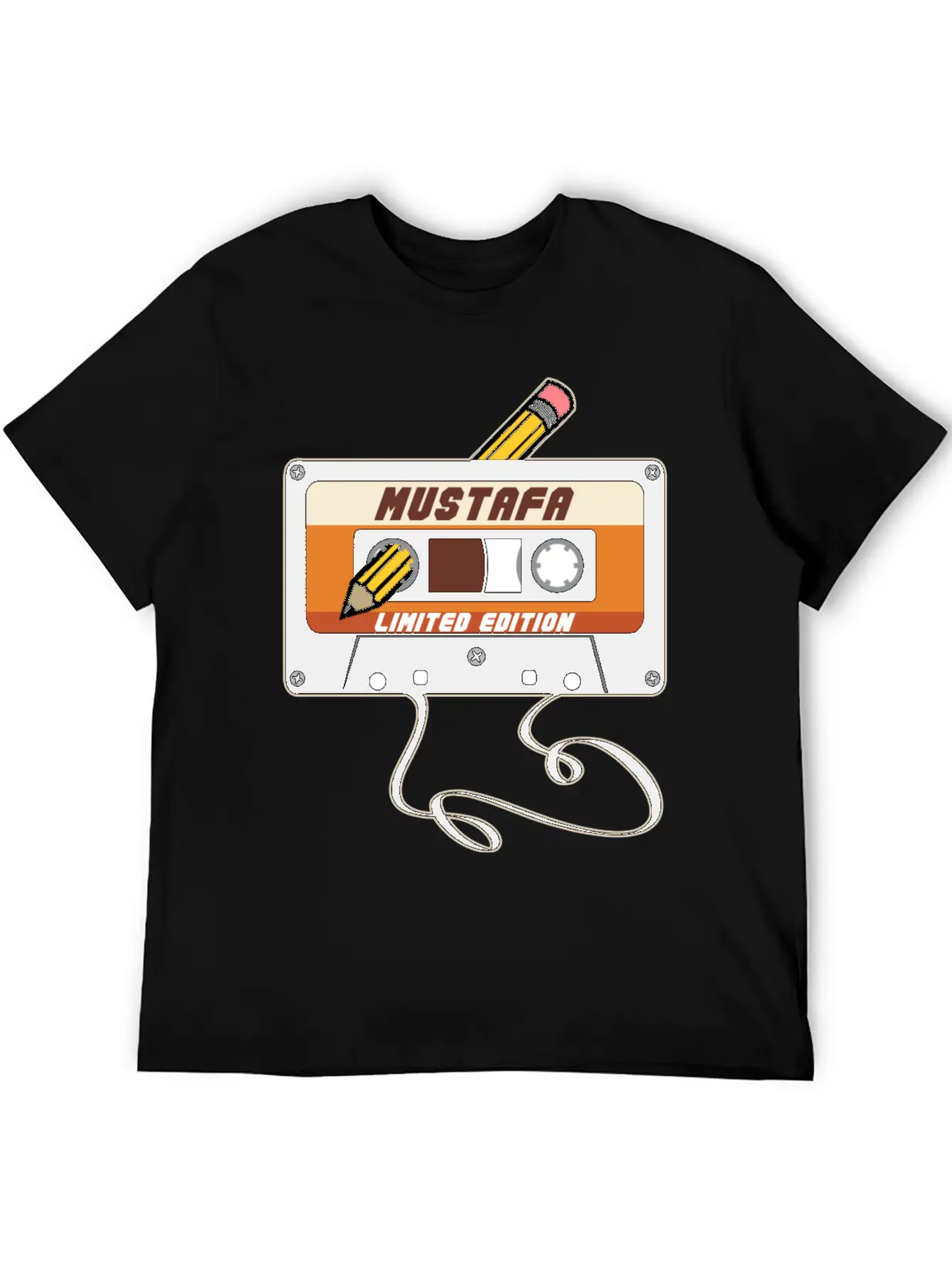Mustafa Limited Edition Cassette Tape Vintage Basic Graphic T-Shirt ¨C Daily Comfort In Soft Cotton