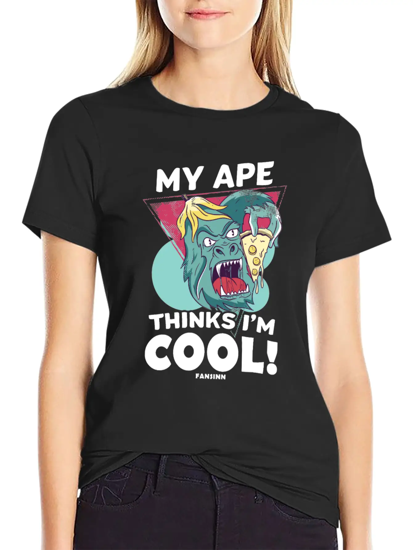 My Ape Thinks I'm Cool Basic Graphic T-Shirt ¨C Daily Comfort In Soft Cotton