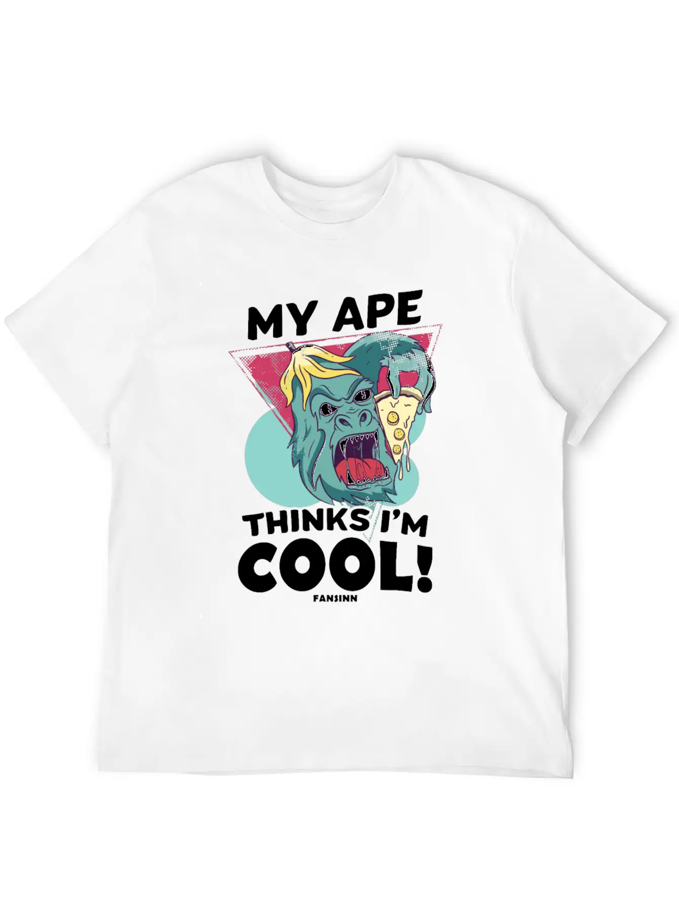 My Ape Thinks I'm Cool Basic Graphic T-Shirt ¨C Daily Comfort In Soft Cotton