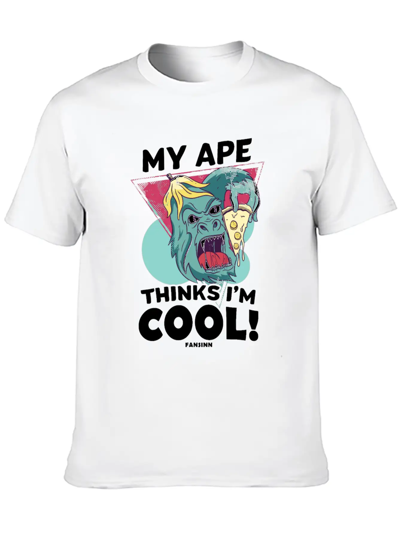 My Ape Thinks I'm Cool Basic Graphic T-Shirt ¨C Daily Comfort In Soft Cotton