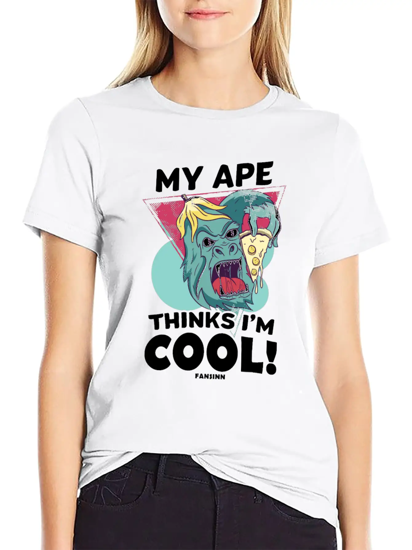 My Ape Thinks I'm Cool Basic Graphic T-Shirt ¨C Daily Comfort In Soft Cotton