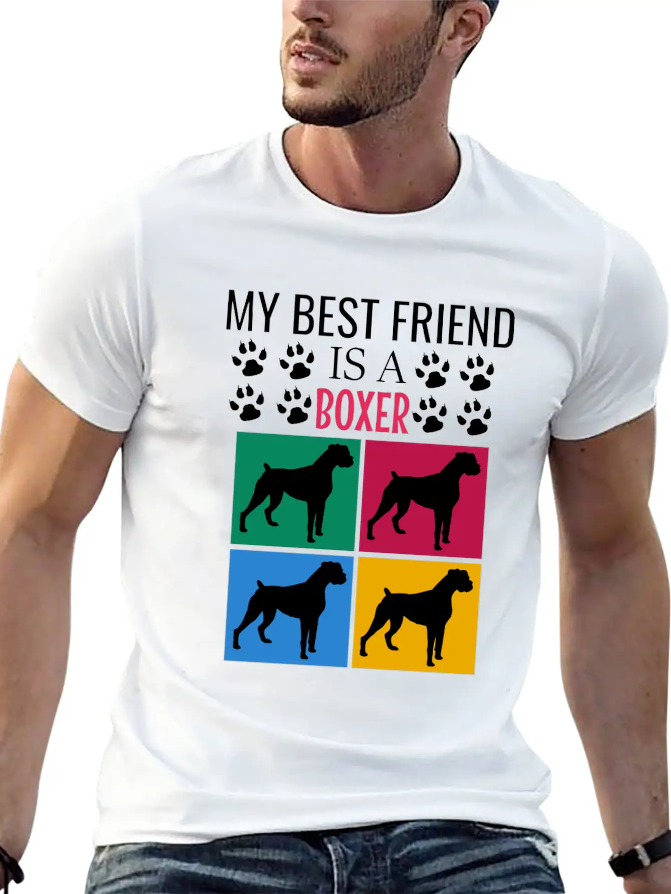 My Best Friend Is A Boxer Soft Cotton Short Sleeve Tee ¨C Unisex Wardrobe Staple