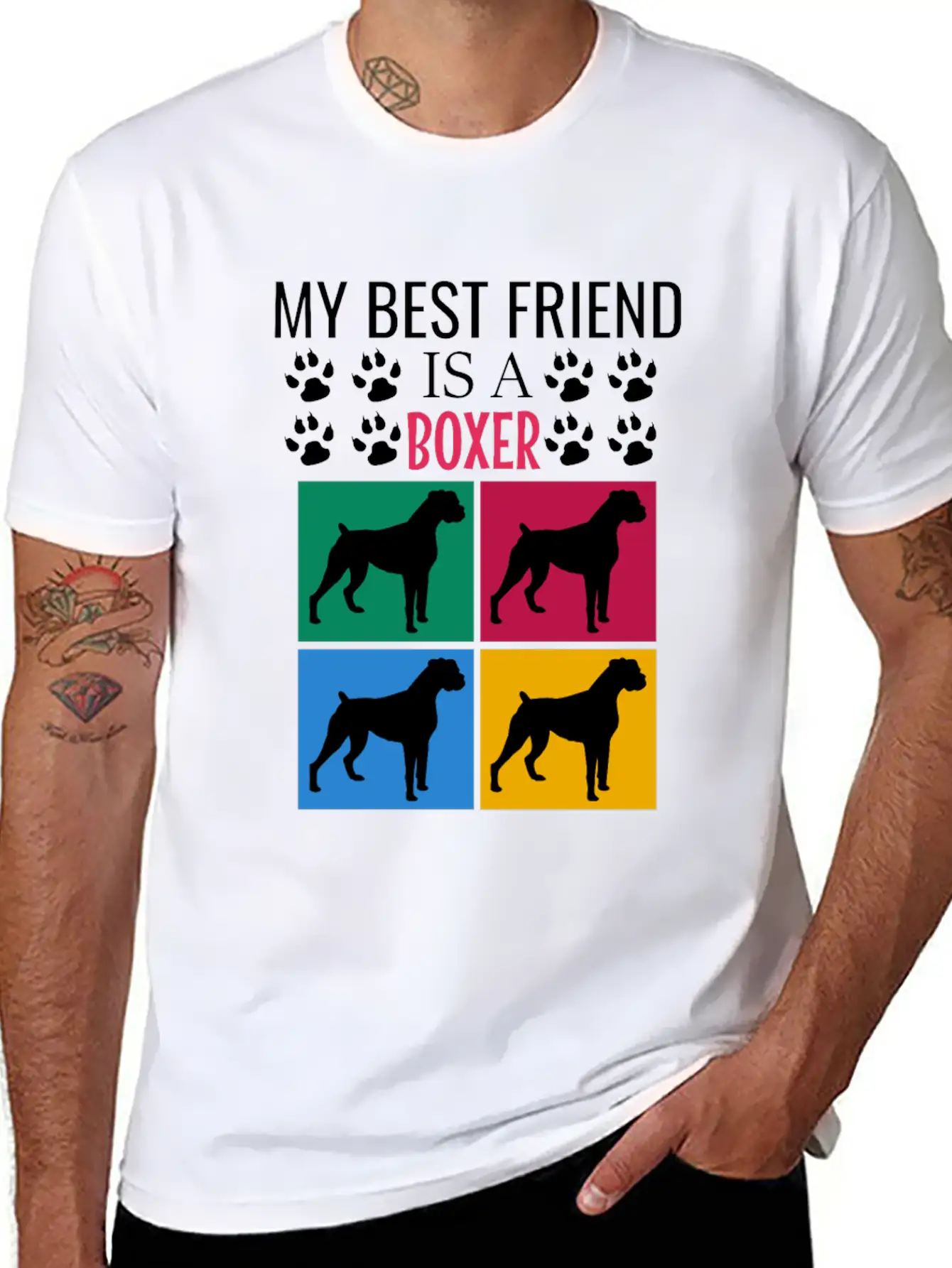 My Best Friend Is A Boxer Soft Cotton Short Sleeve Tee ¨C Unisex Wardrobe Staple