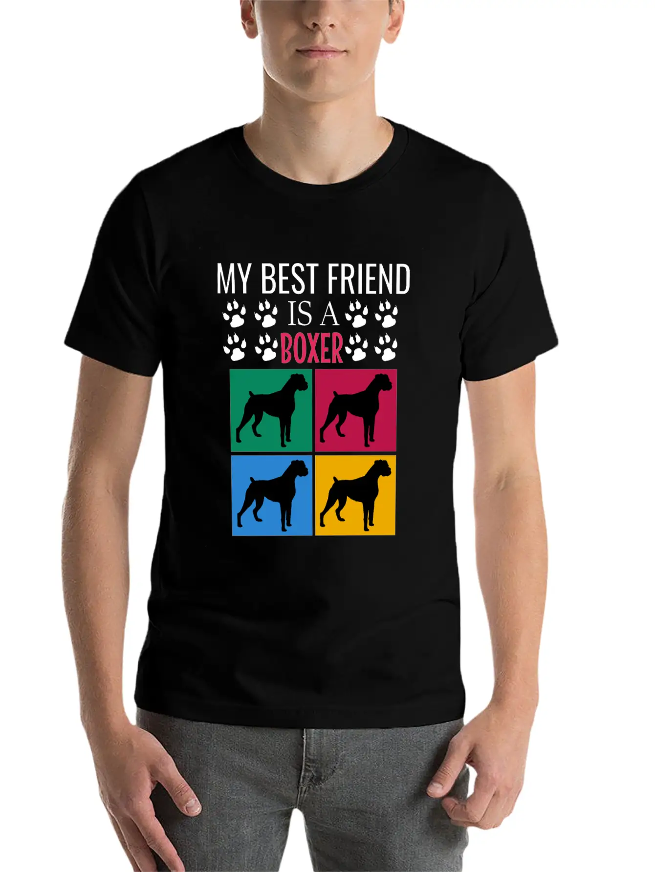 My Best Friend Is A Boxer Soft Cotton Short Sleeve Tee ¨C Unisex Wardrobe Staple