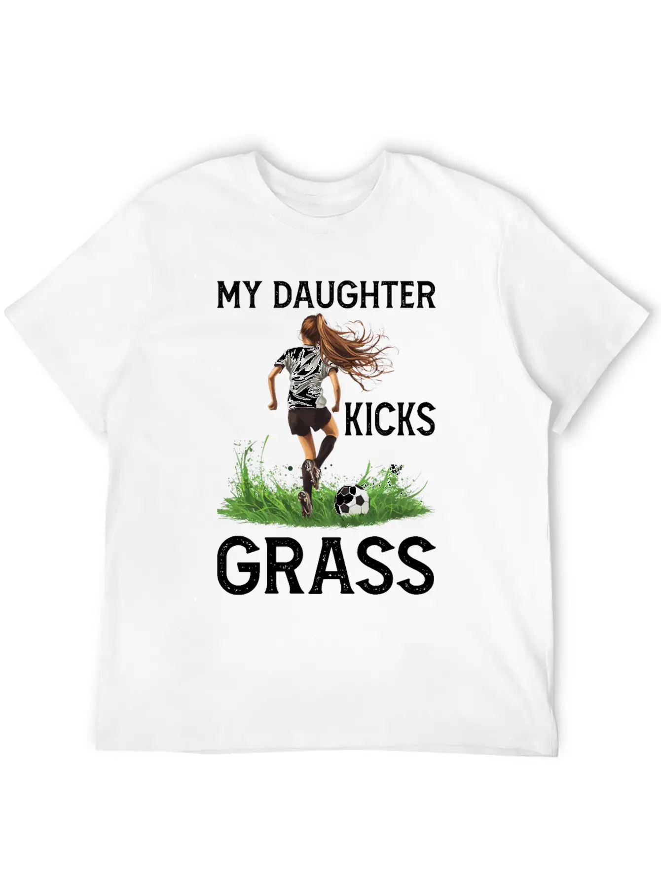 My Daughter Kicks Grass 4 Essential Cotton Tee For Daily Outfits ¨C Unisex Style