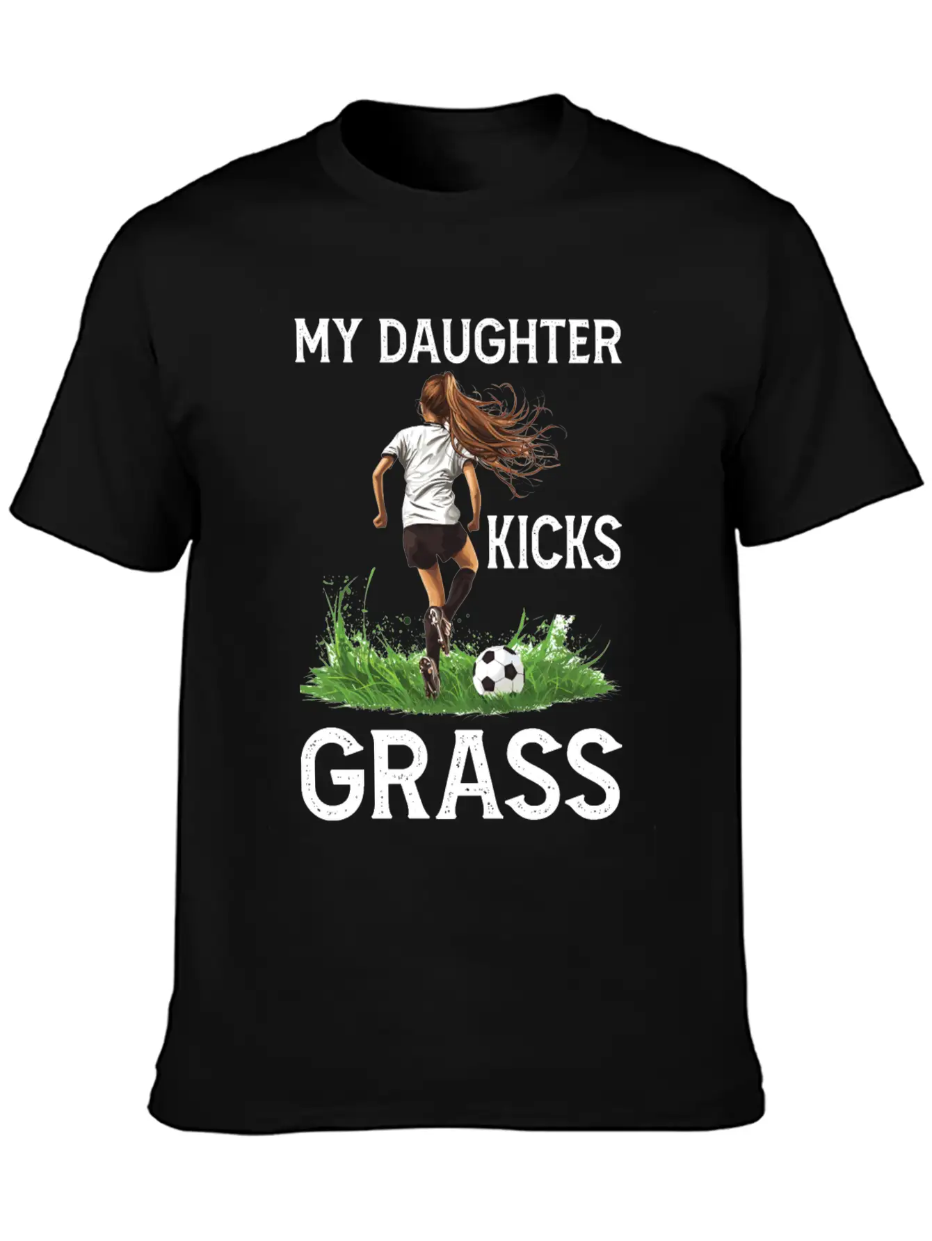 My Daughter Kicks Grass 4 Essential Cotton Tee For Daily Outfits ¨C Unisex Style