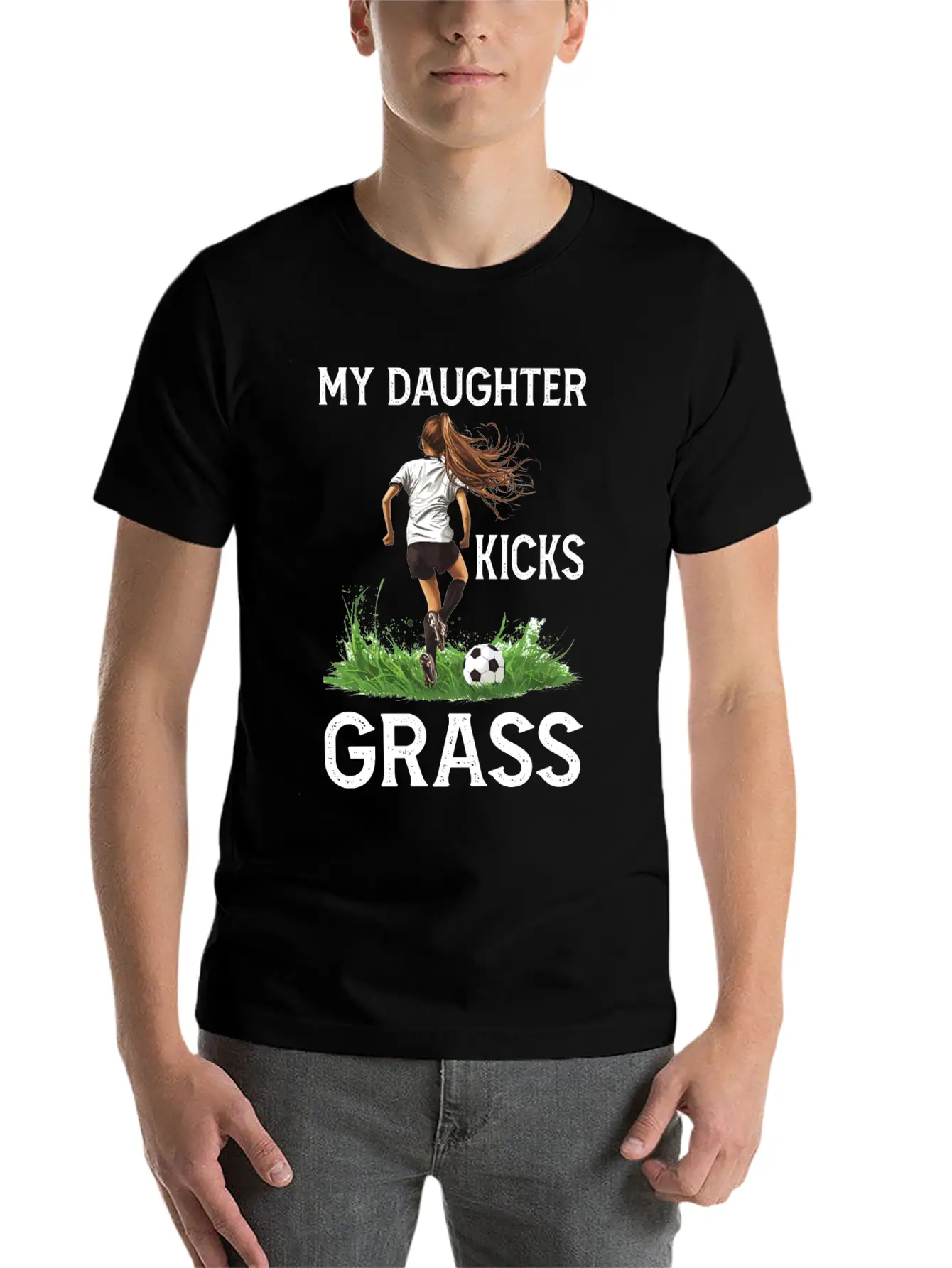 My Daughter Kicks Grass 4 Essential Cotton Tee For Daily Outfits ¨C Unisex Style