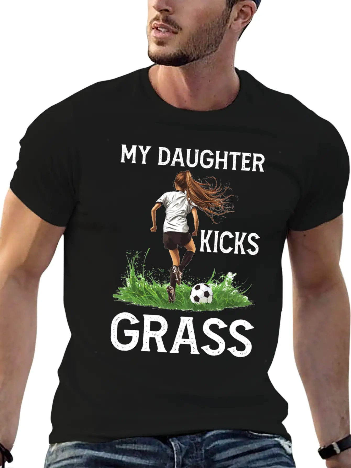 My Daughter Kicks Grass 4 Essential Cotton Tee For Daily Outfits ¨C Unisex Style